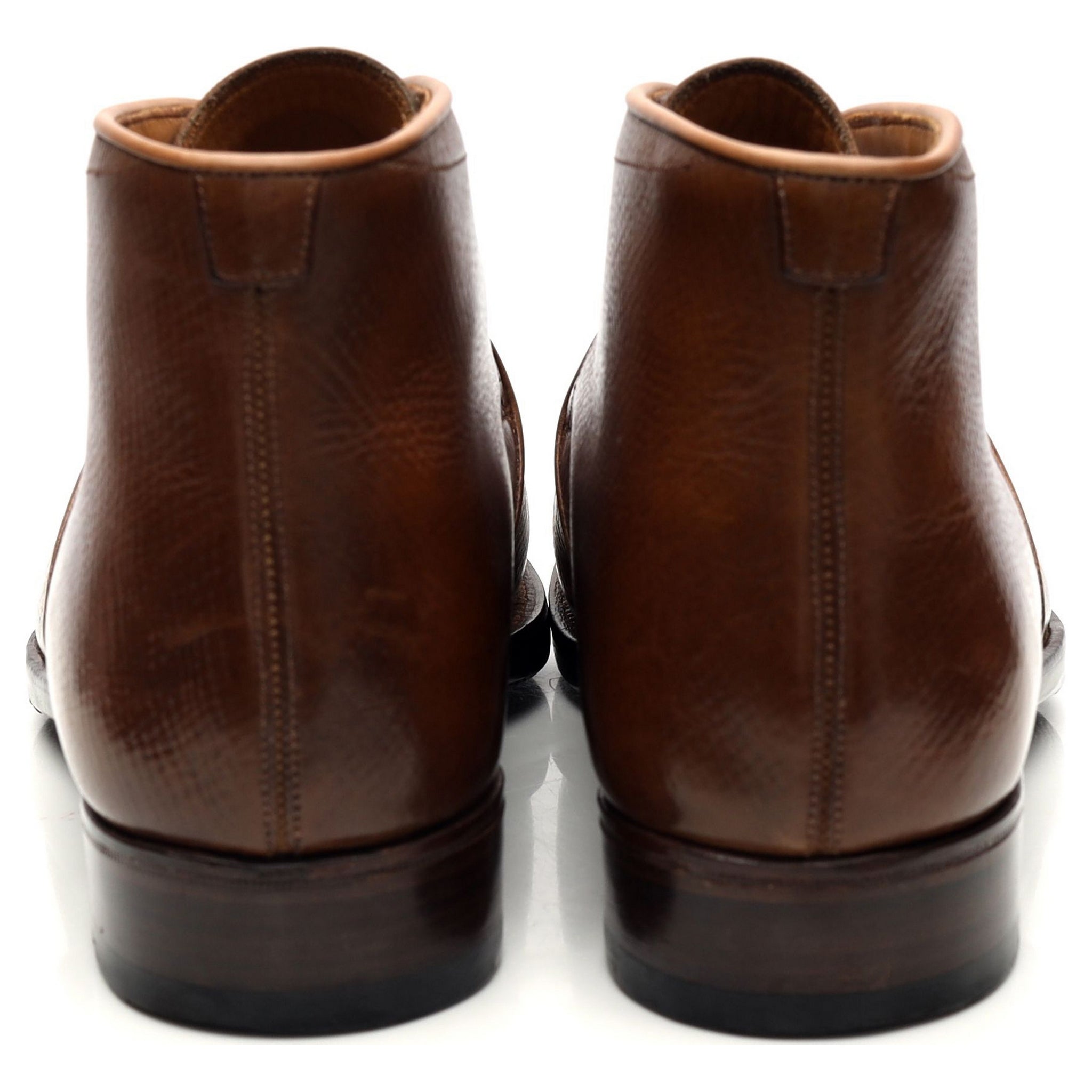 Yeossal Tyersall desert boots cuir grain marron UK 7.5