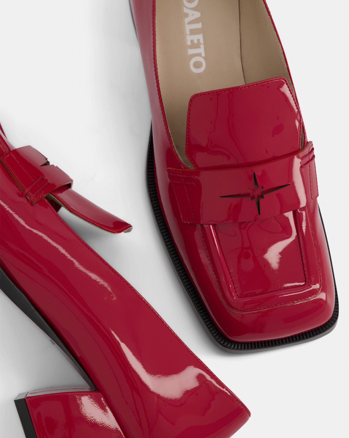 Nodaleto Bulla Cara ballerines rouge talon 5 cm