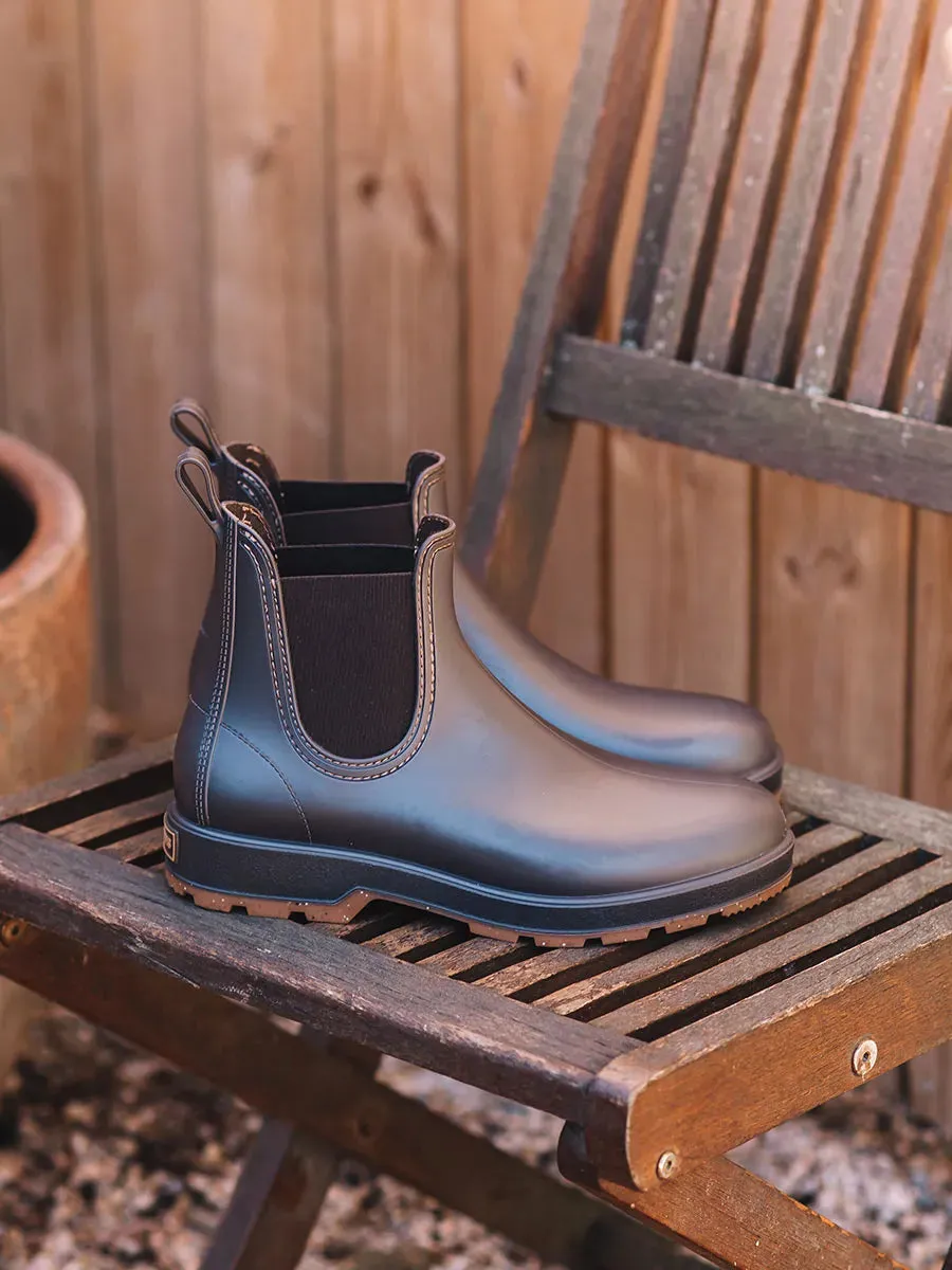 Toni Pons Burton bottes pluie homme caoutchouc marron