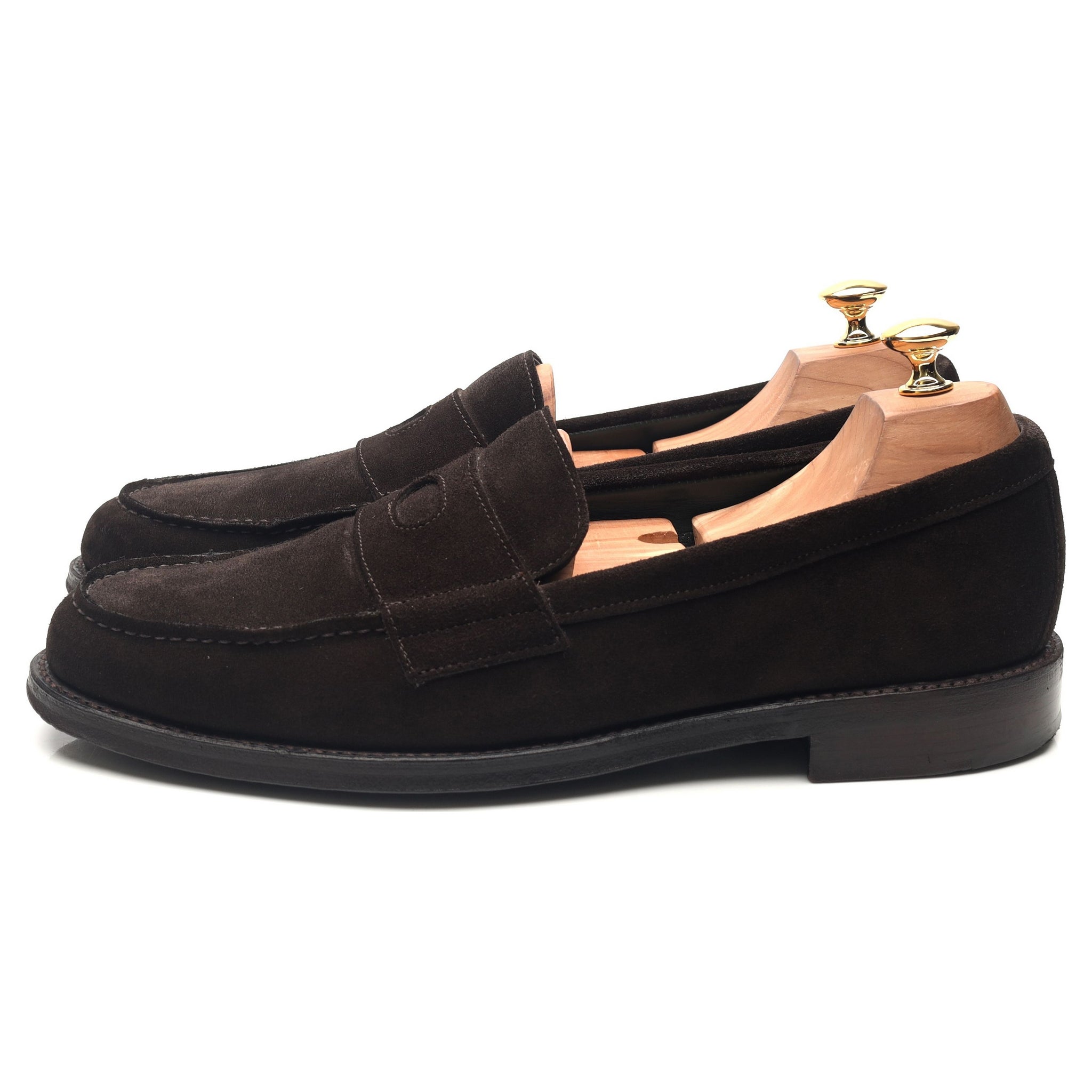 Drake's Charles mocassin daim marron UK 10
