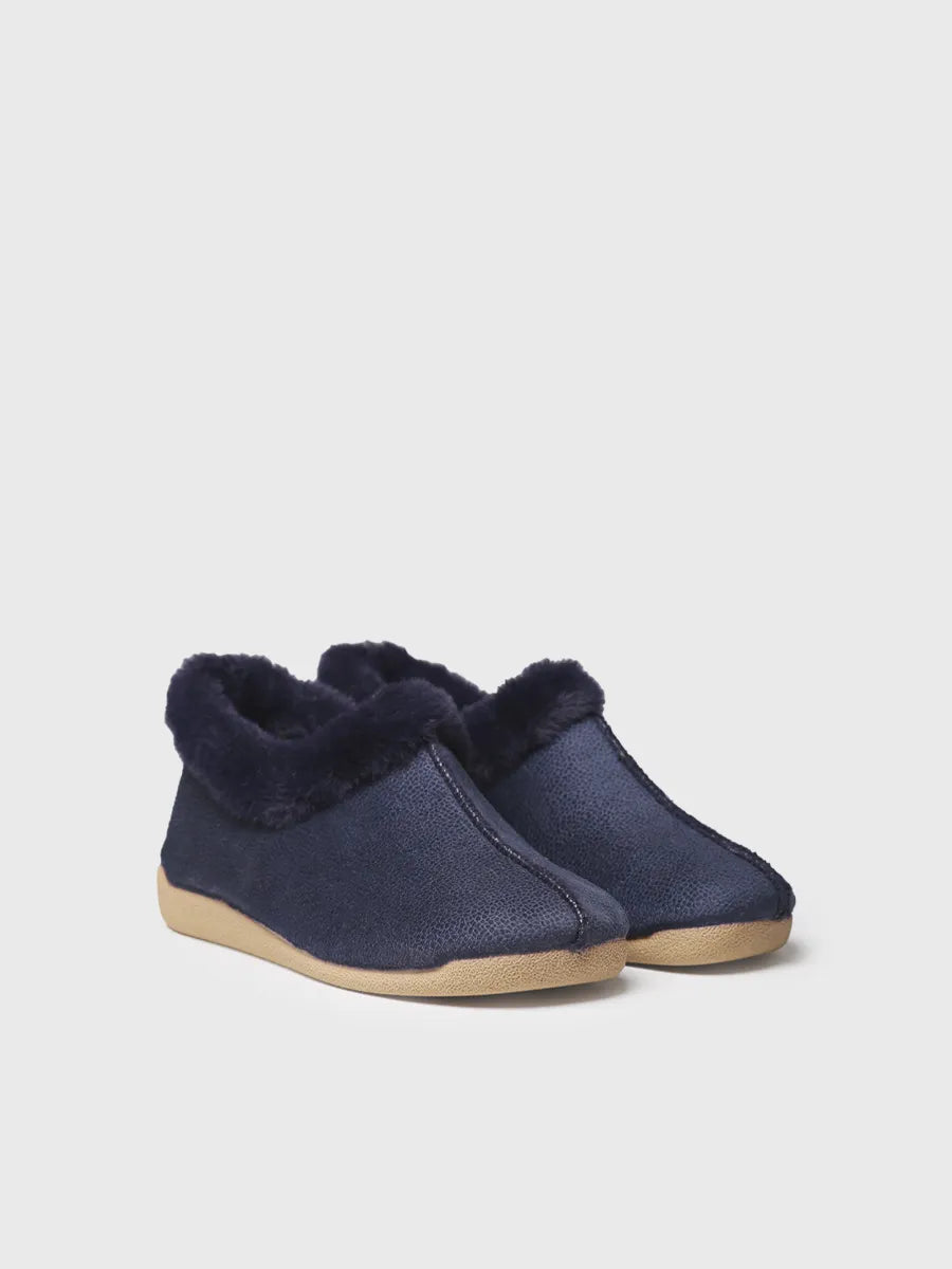 Toni Pons Moss-BD bottillon femme fourré marine
