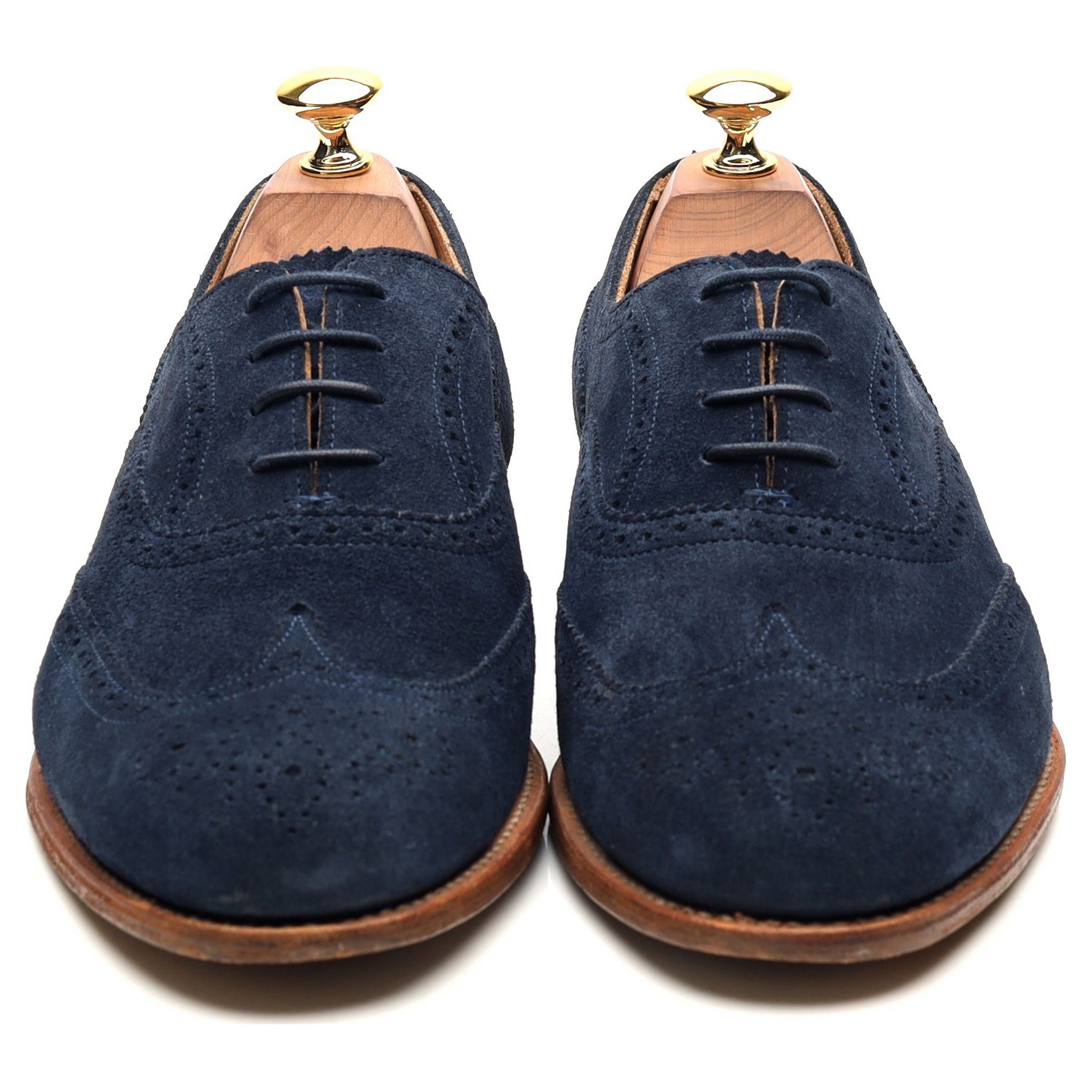 Cheaney Maisie brogues suède bleu femme UK 7