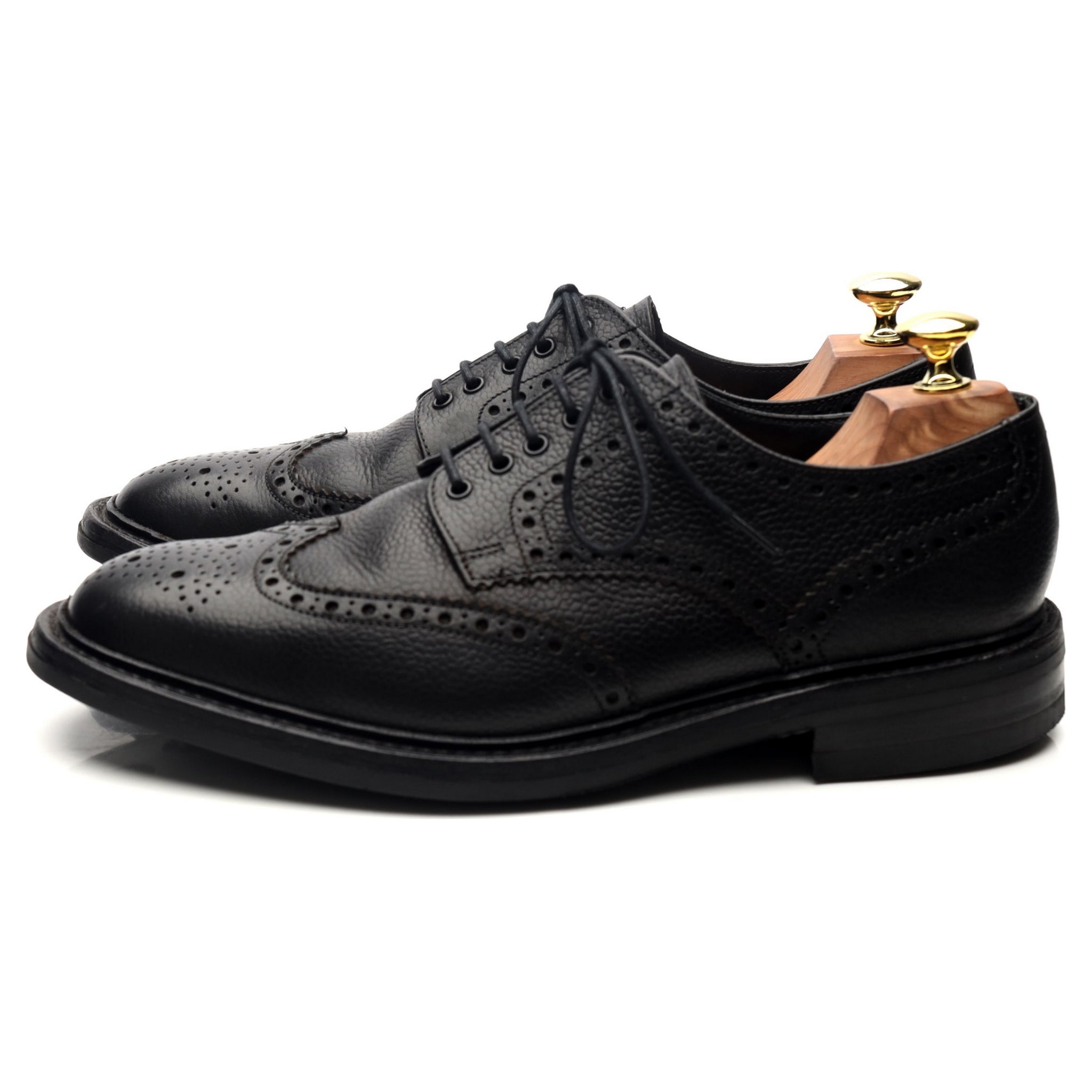 Loake 1880 Badminton 2 derby cuir grainé noir UK 7