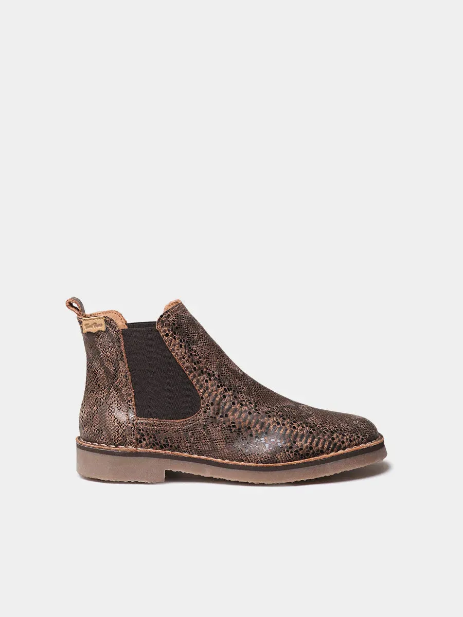Toni Pons Isa-VP bottines femme cuir effet serpent