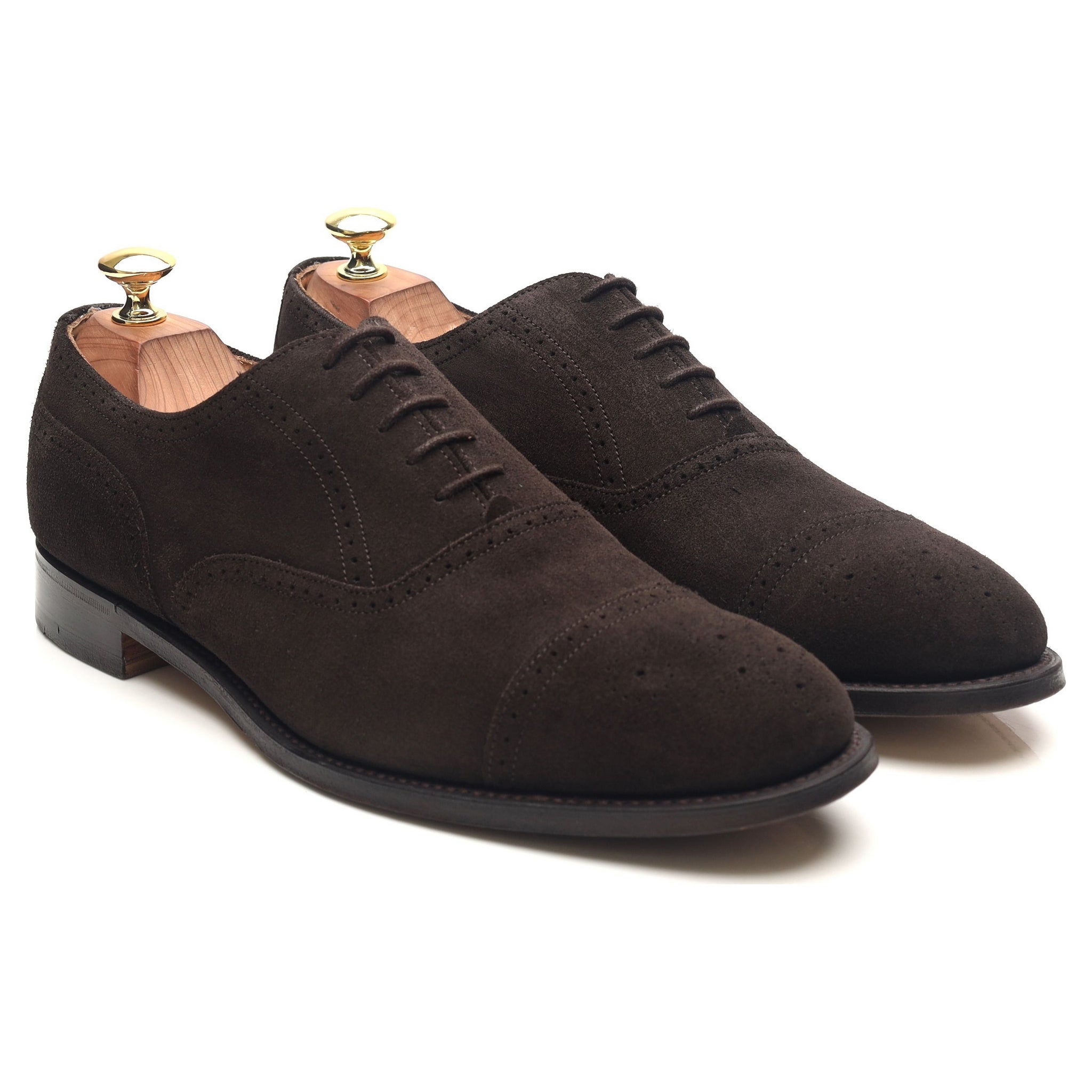 Shipton & Heneage Harris oxford daim marron UK 8.5