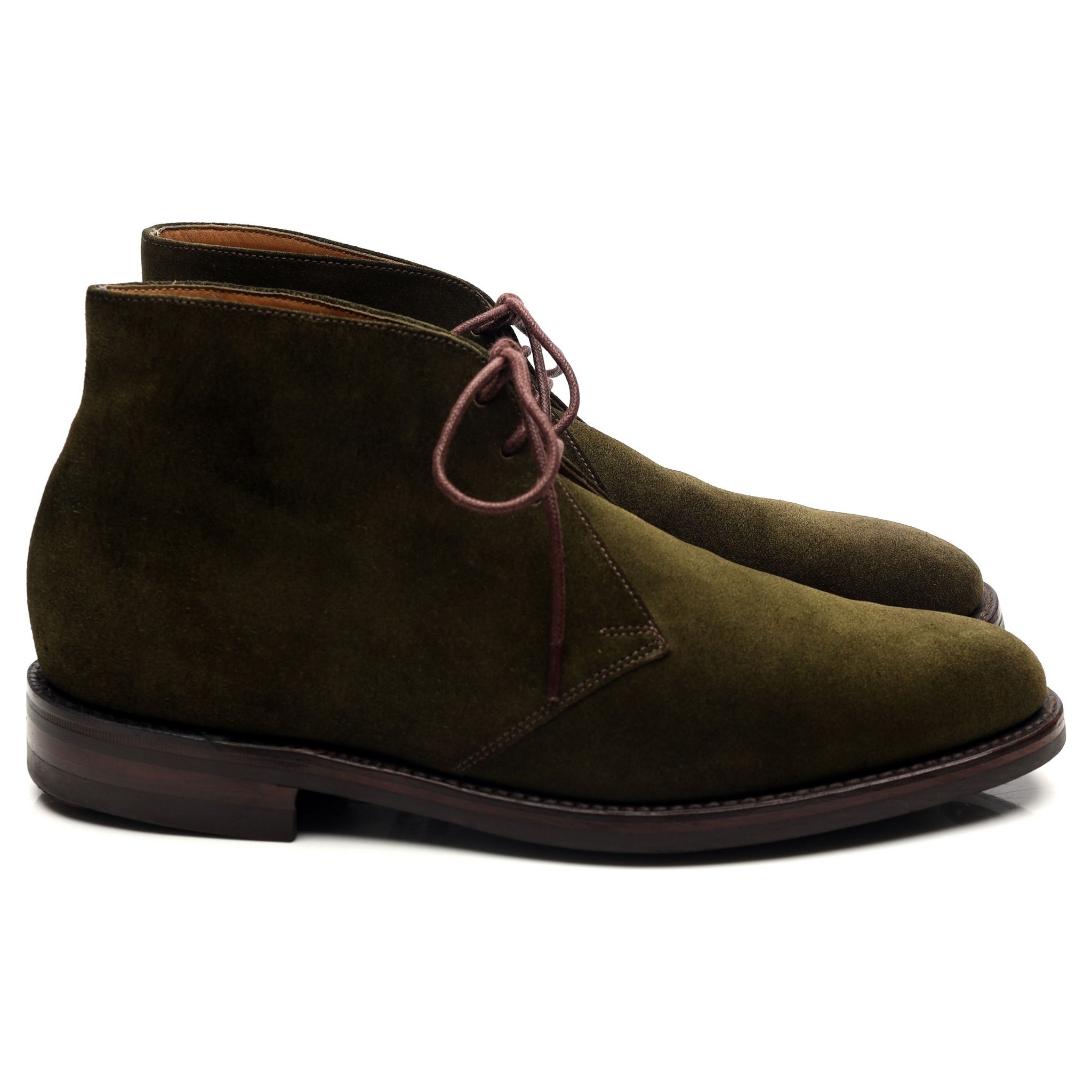 Loake 1880 Pimlico chukka boots daim vert UK 7,5