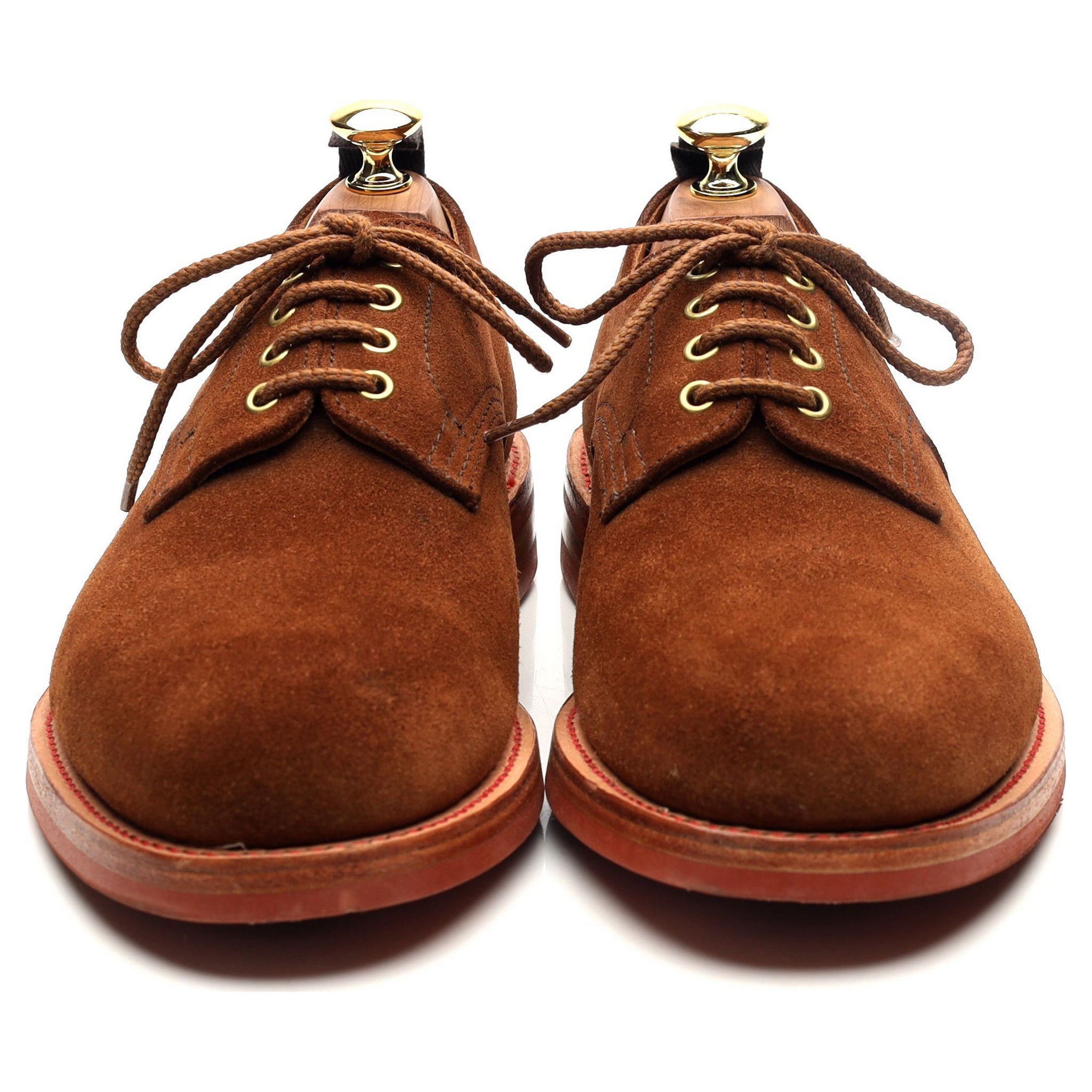 Tricker's 7840 derby daim marron pointure UK 8