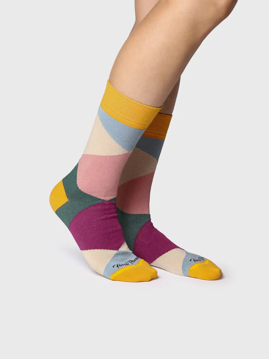 Toni Pons Quel-Mc chaussettes coton rose imprimé