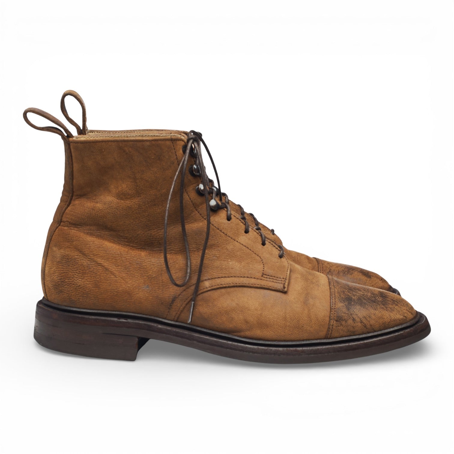 Loake Shilton boots suède ciré marron UK 7.5