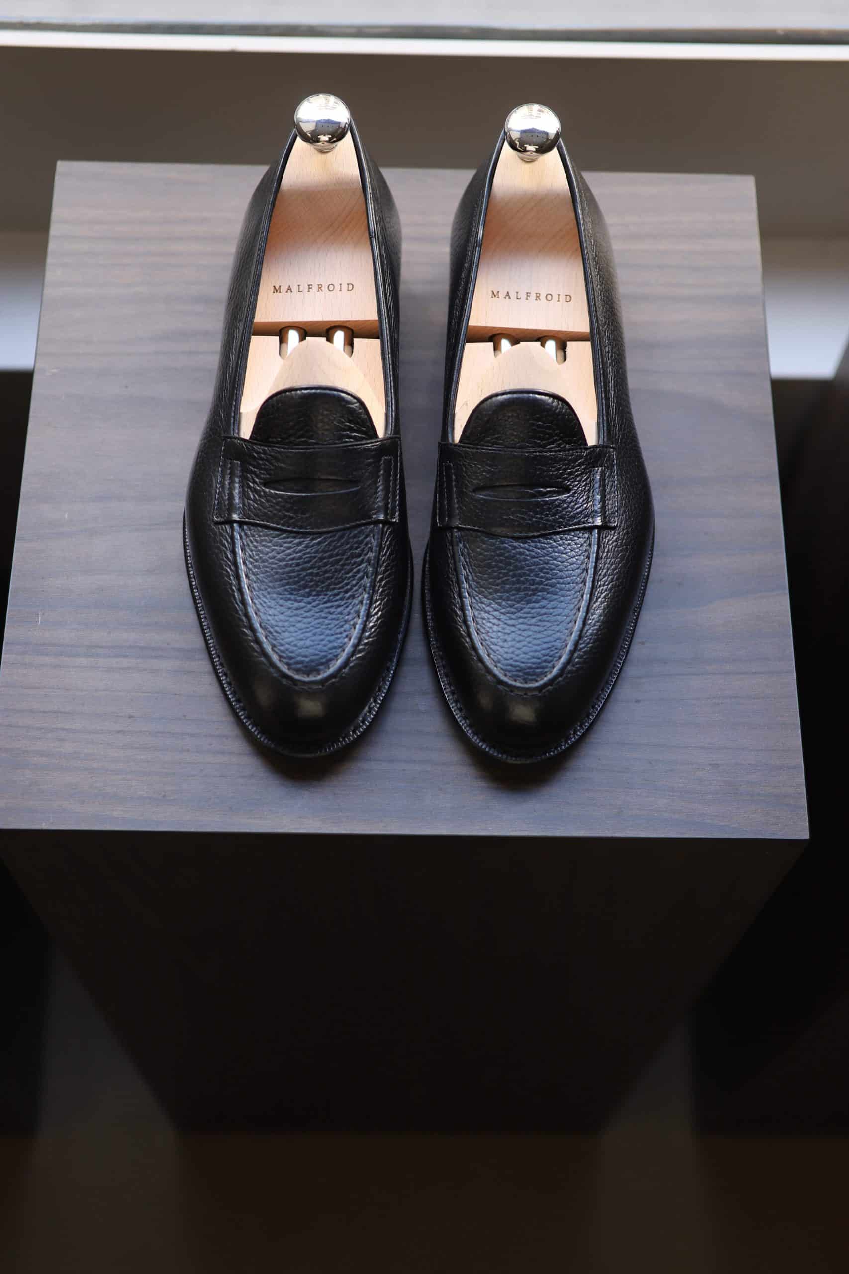 Malfroid Newport mocassin cuir grainé