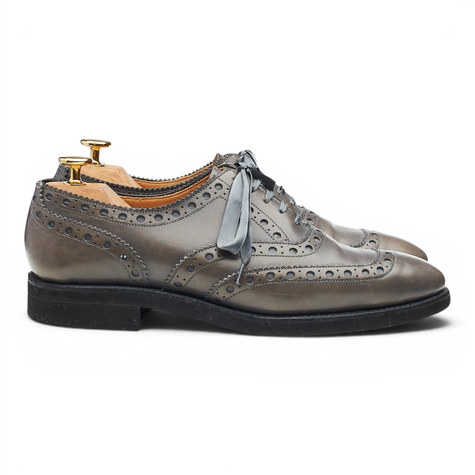 Crockett & Jones Anna Oxfords cuir gris 6 UK