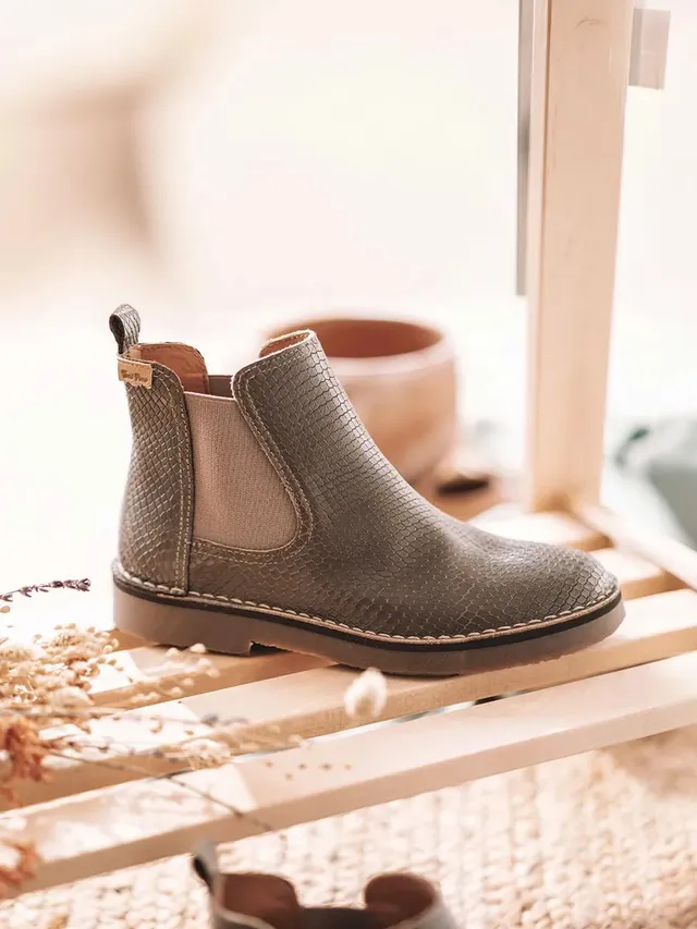 Toni Pons Isa-CC bottine femme taupe effet serpent