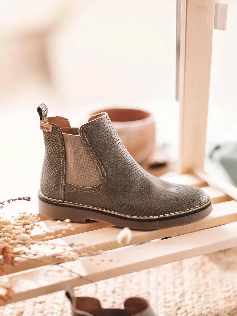 Toni Pons Isa-CC bottine femme taupe effet serpent