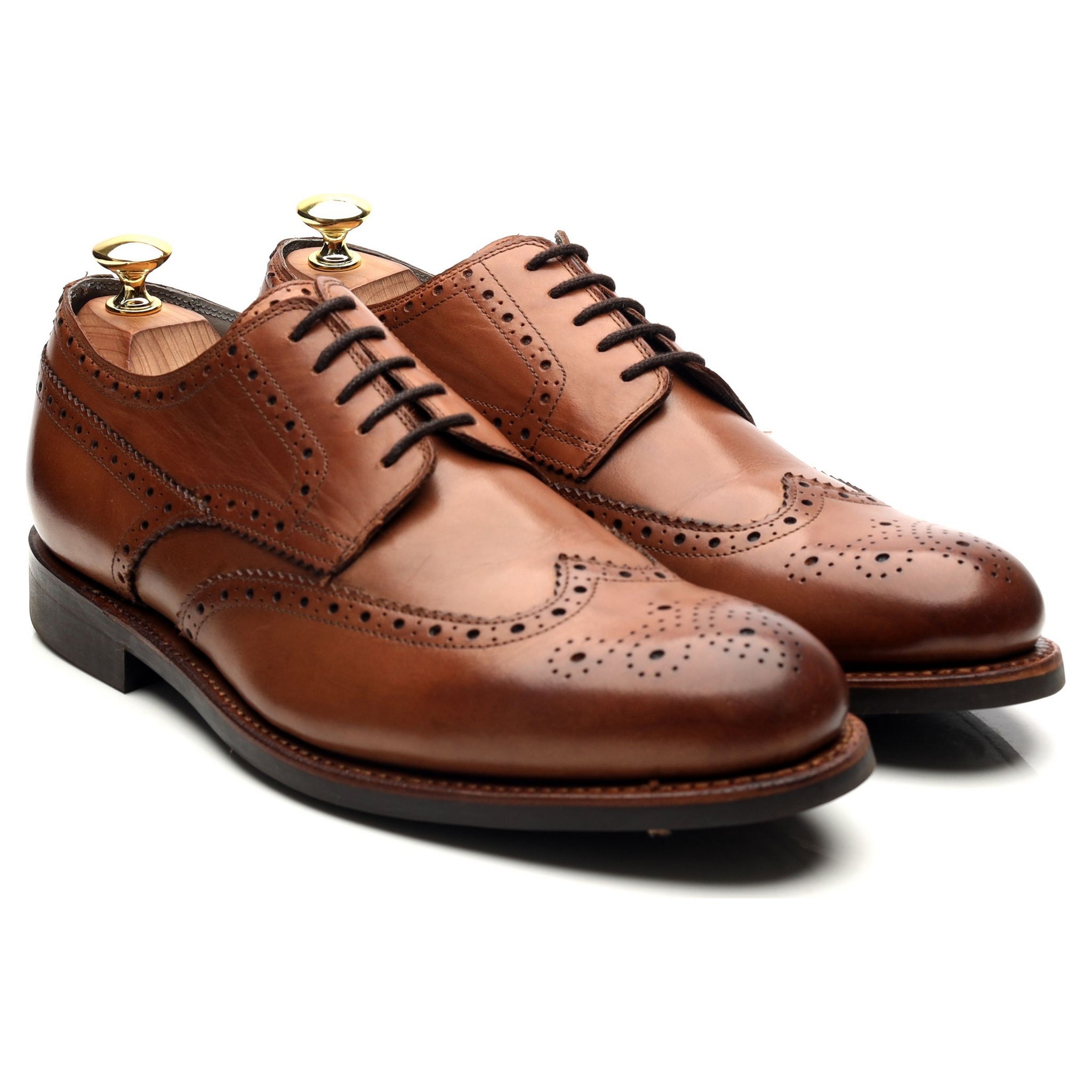 Herring Bath derby cuir cognac UK 8