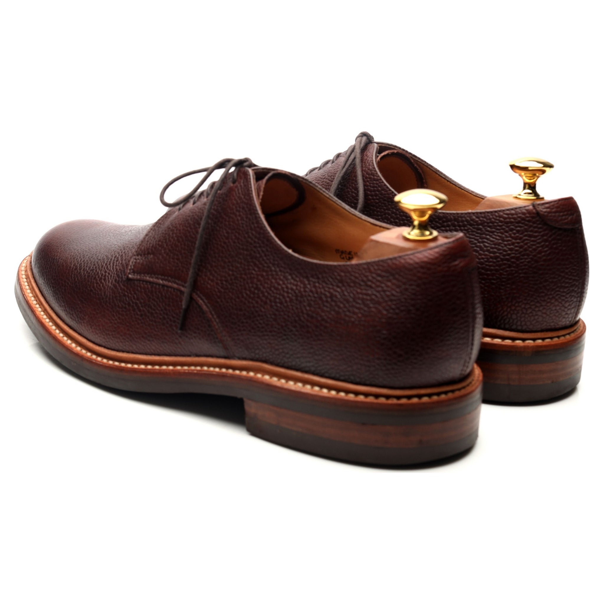 Grenson Lab derby cuir marron foncé UK 9,5 G