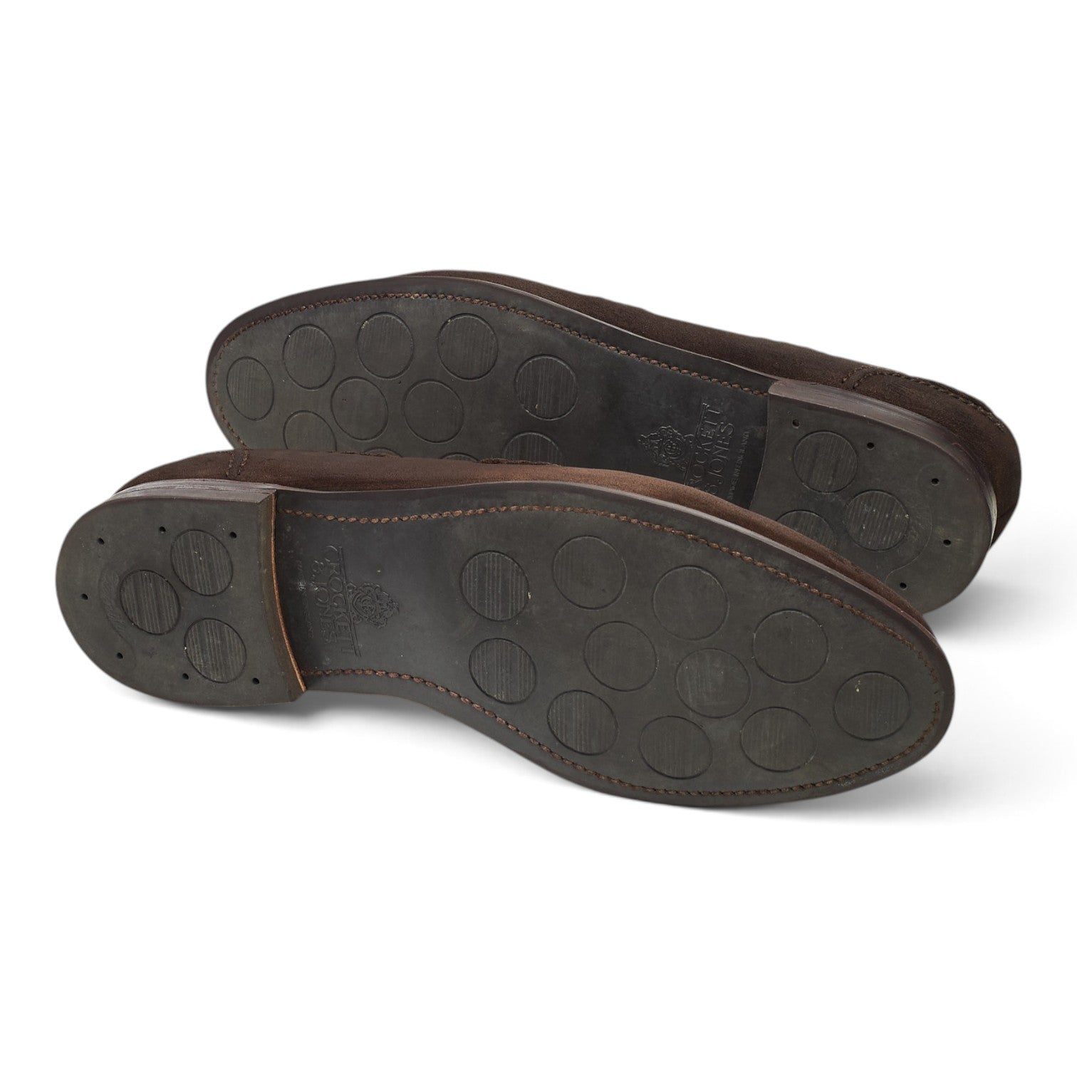 Crockett & Jones Studridge mocassins marron 10,5 daim