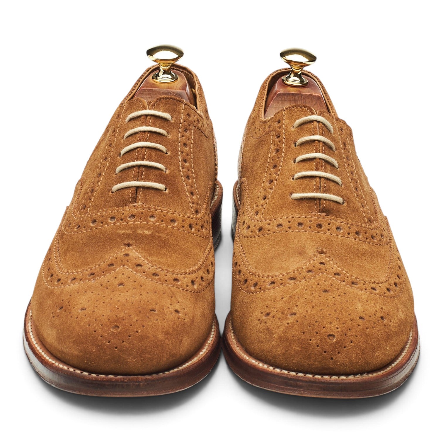 Grenson Stanley richelieu brogue daim marron 9 UK