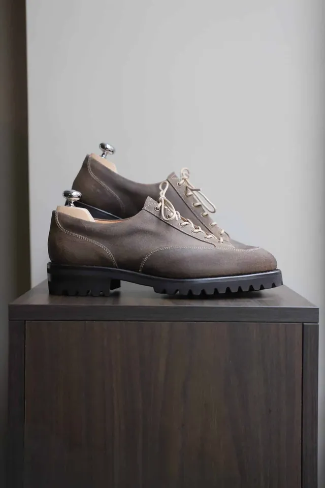 Malfroid Explorer II Low derbies cuir gras commando