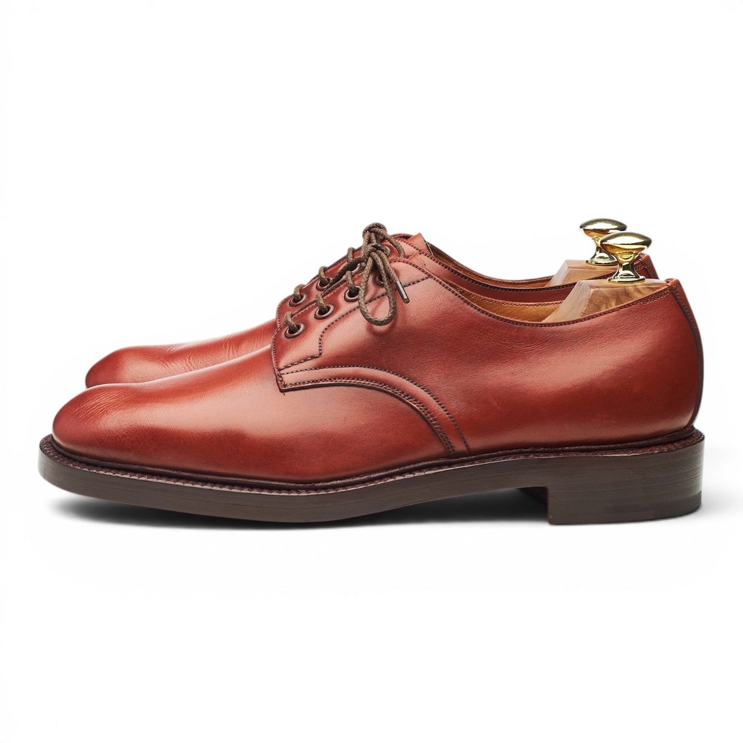 Edward Green derby cuir fauve UK 7,5 semelle cuir