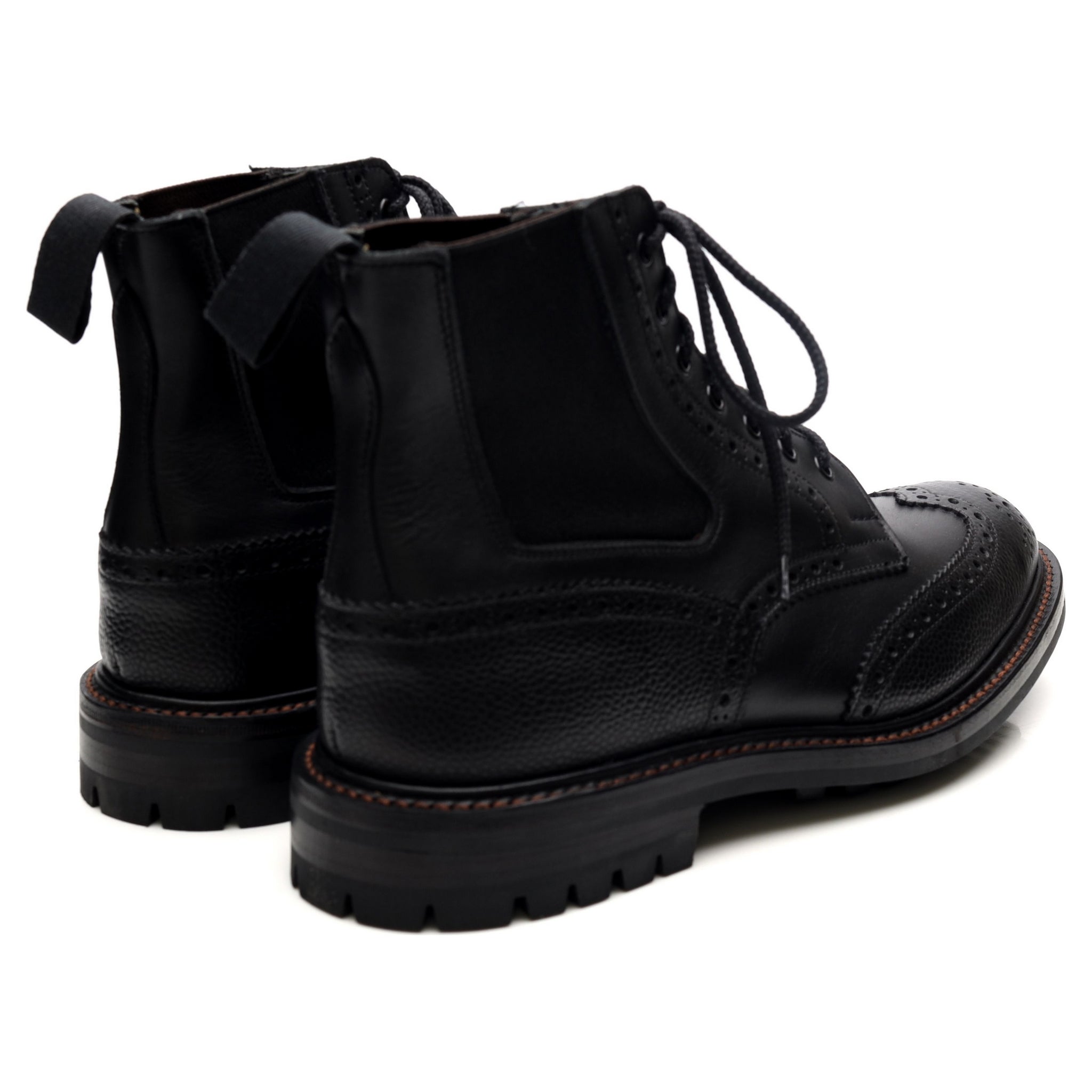 Tricker's Ellis boots cuir noir grainé UK 9