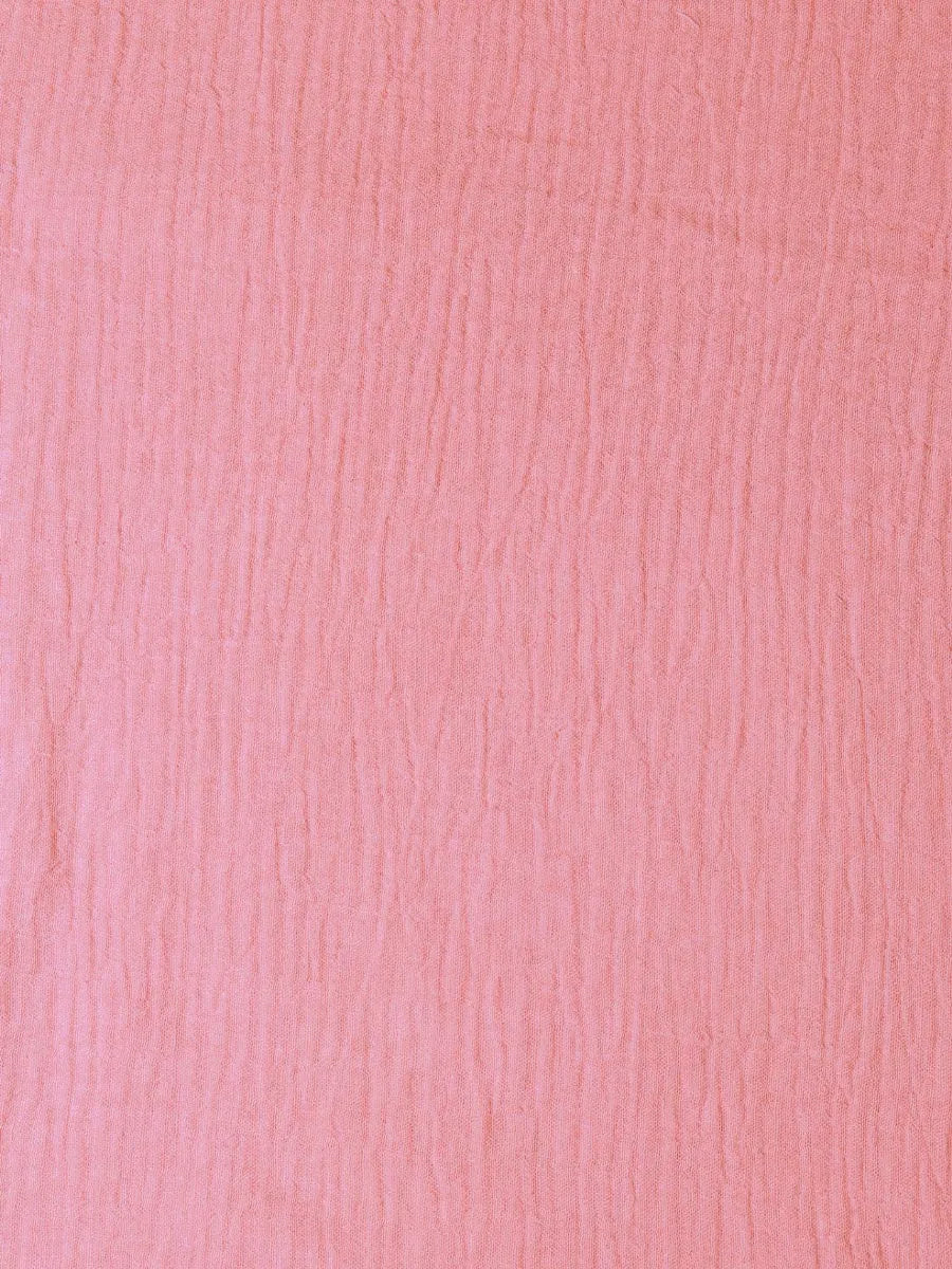 Toni Pons Fatima foulard coton rose léger 120 cm