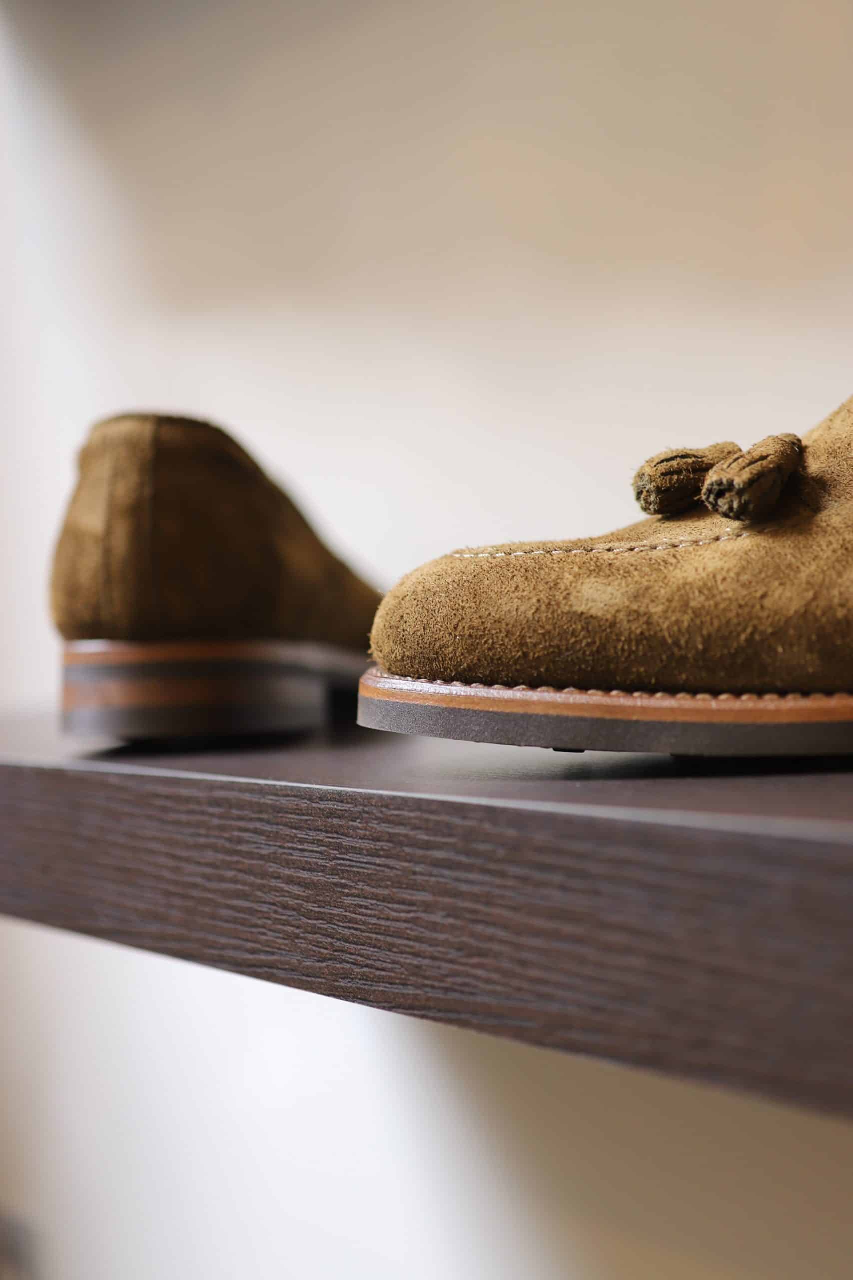 Malfroid Goodwood mocassin glands daim semelle gomme