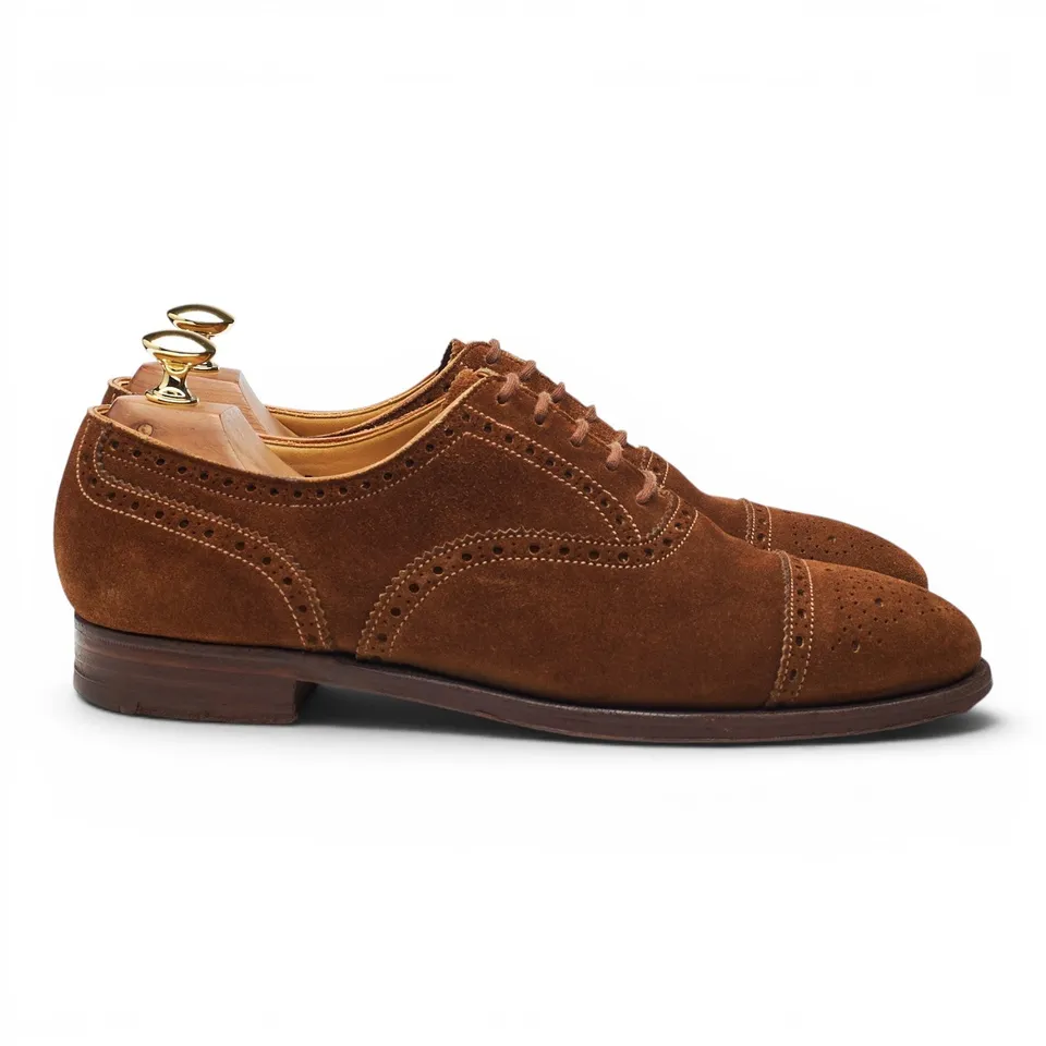 Crockett & Jones Westfield derbies oxford daim tabac UK 6.5