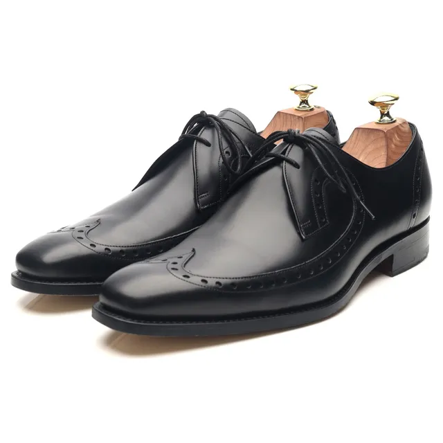 Barker Woody derby cuir noir 7.5 semelle cuir