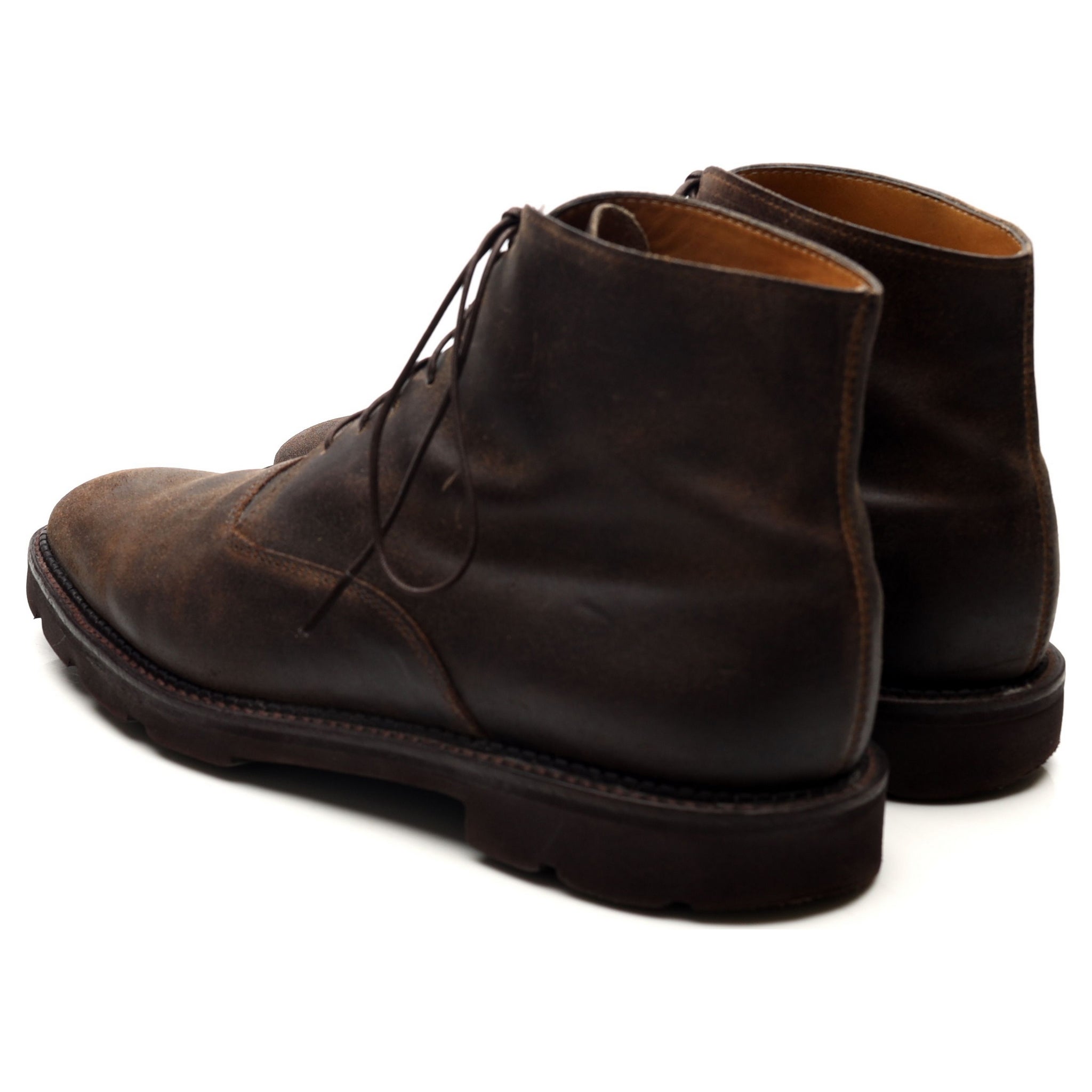 John Lobb Forge boots daim marron pointure UK 7