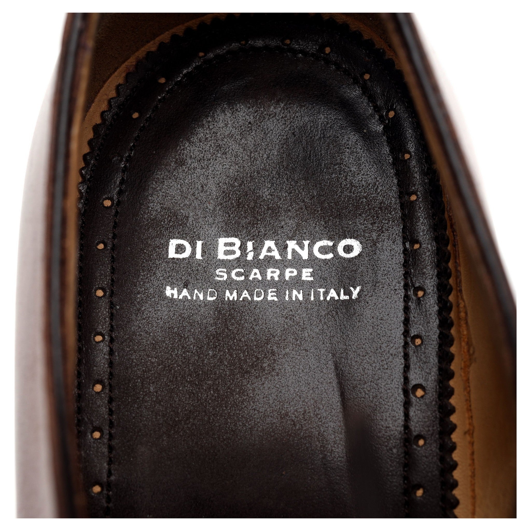 Scarpe di Bianco Ghillie oxford cuir marron UK 9,5
