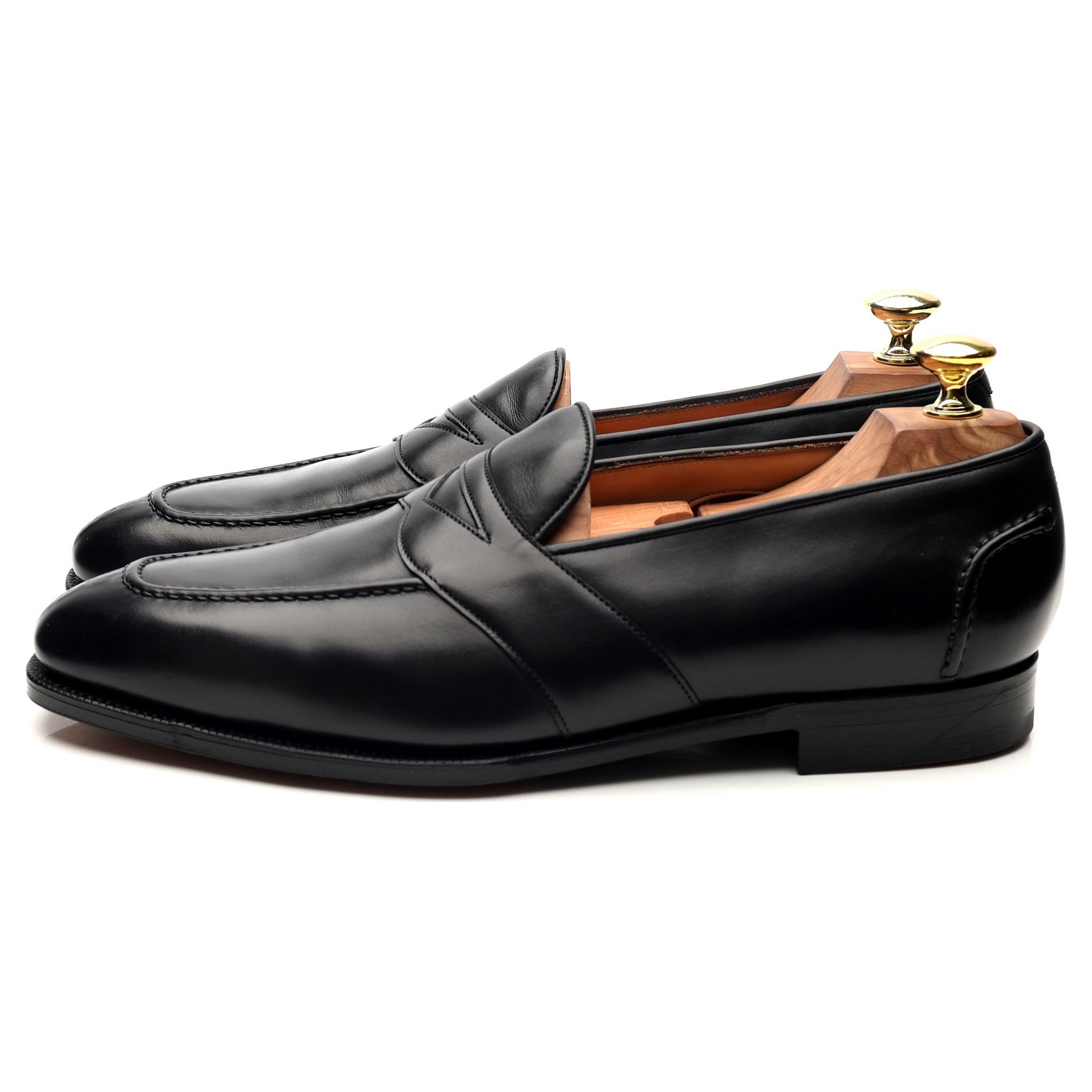 Ralph Lauren Purple Label mocassins cuir noir 7.5 UK