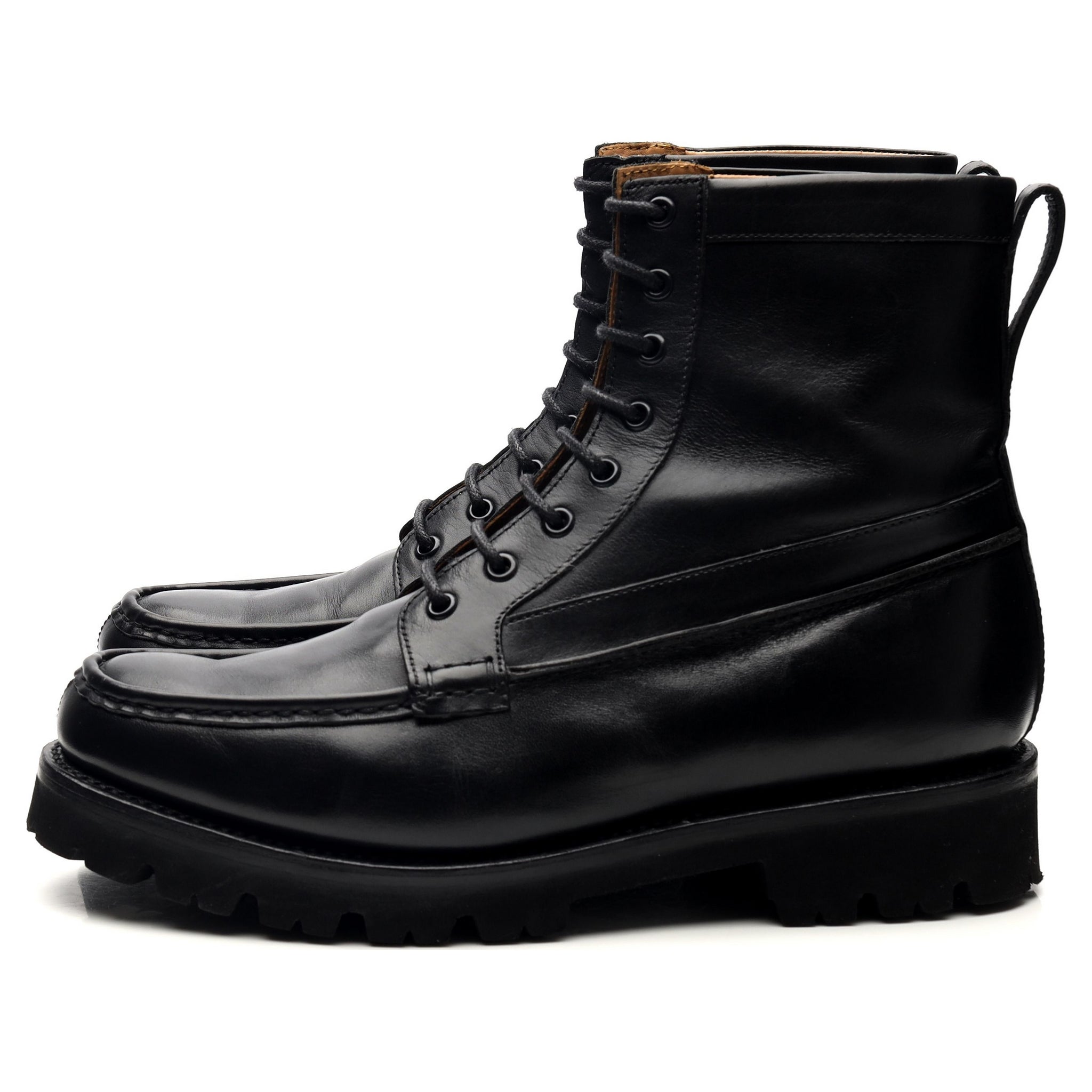 Grenson Gulliver Bottes Cuir Noir Semelle Gomme UK 6.5