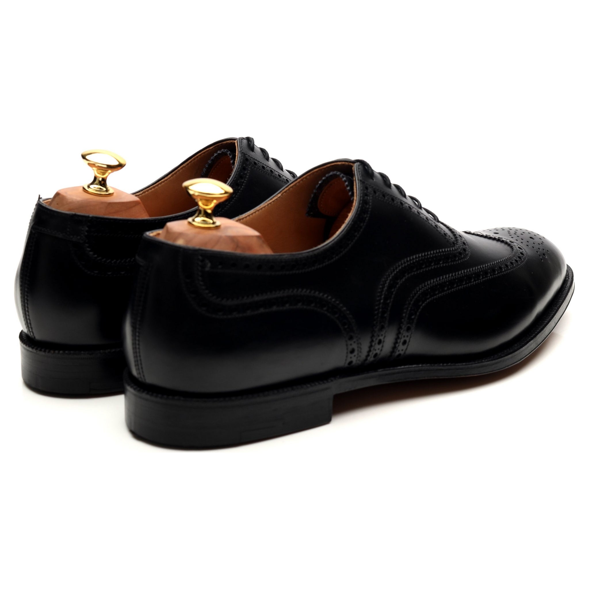 Henry Maxwell oxford brogue cuir noir pointure UK 10.5