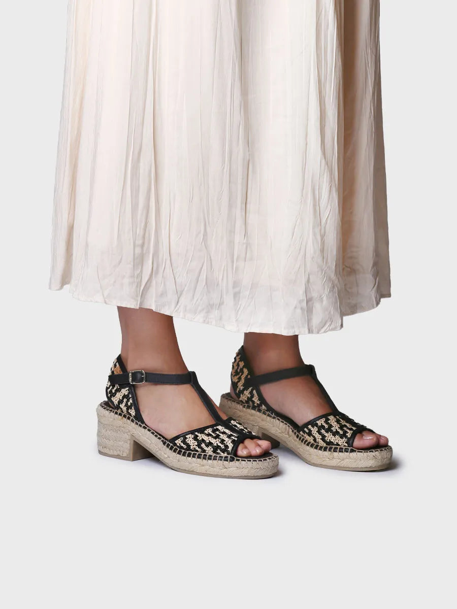 Toni Pons Donata-RP espadrilles petit talon raphia cuir