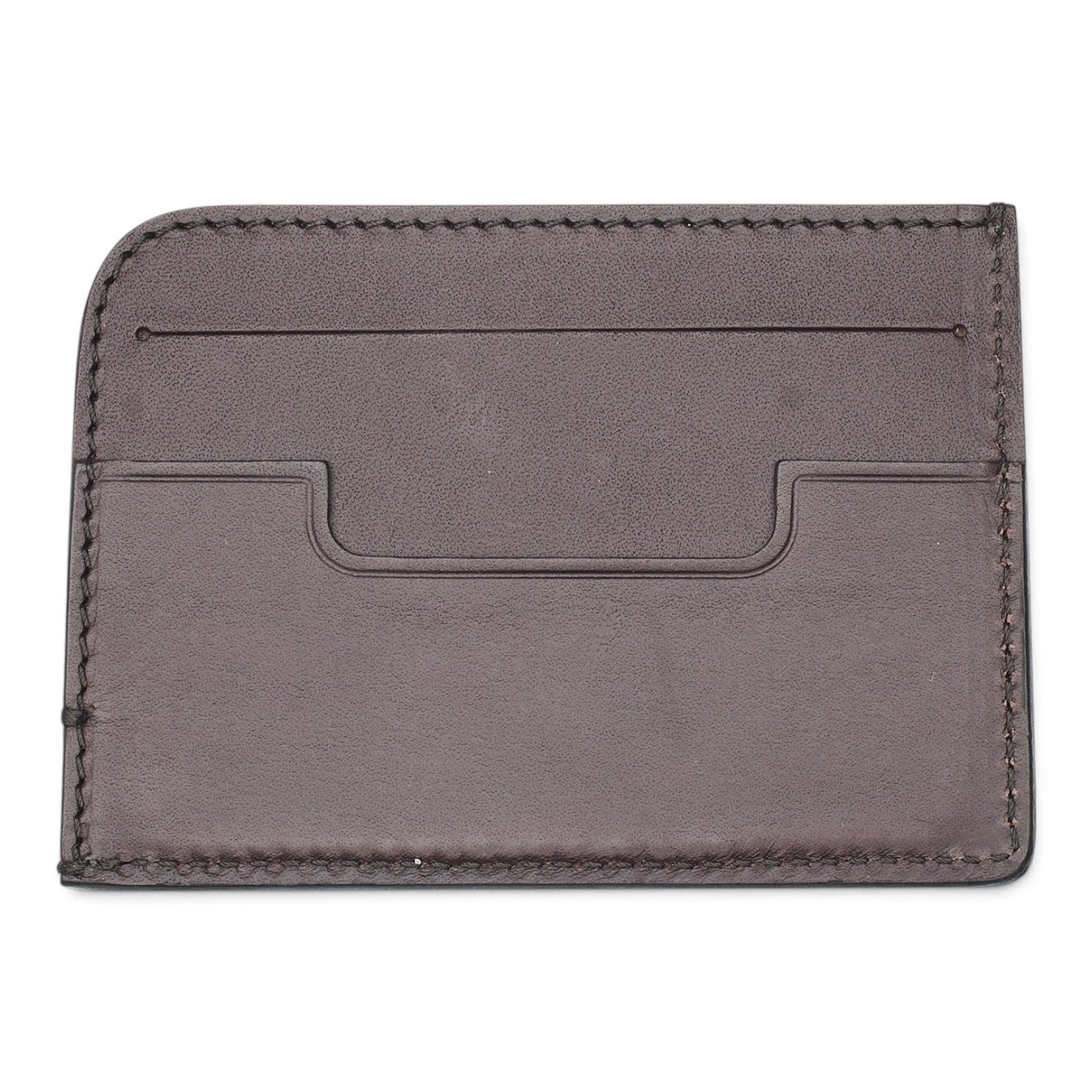 Carl Friedrik Hatton porte-cartes cuir marron