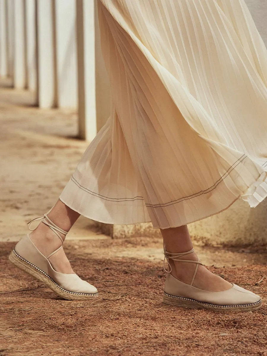 Toni Pons Dameta ballerine cuir femme rubans