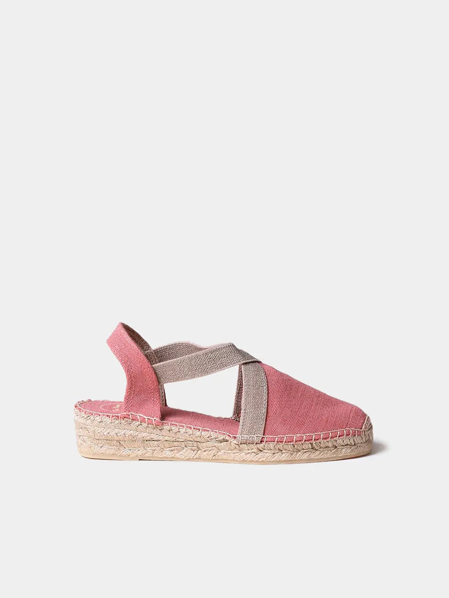 Toni Pons Verdi-V espadrilles toile coton vegan blush