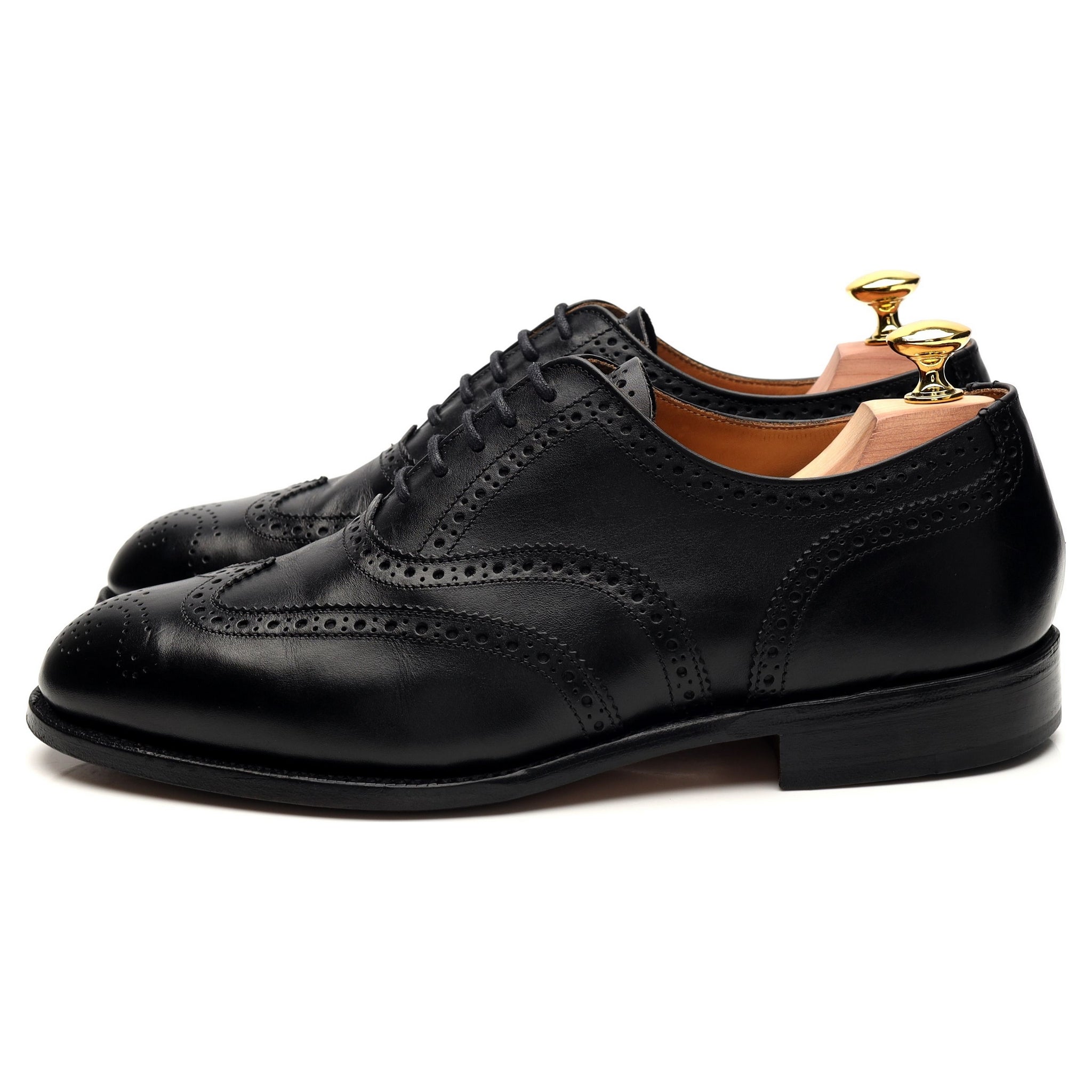 Tricker's Epsom richelieu brogue cuir noir 7 UK