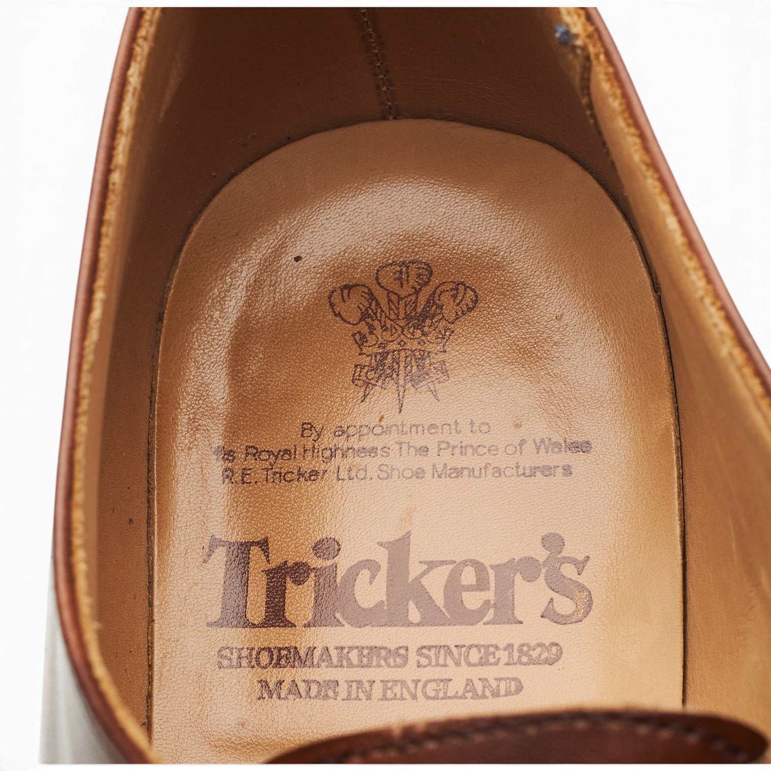 Tricker's Abingdon derby cuir marron museum UK 9