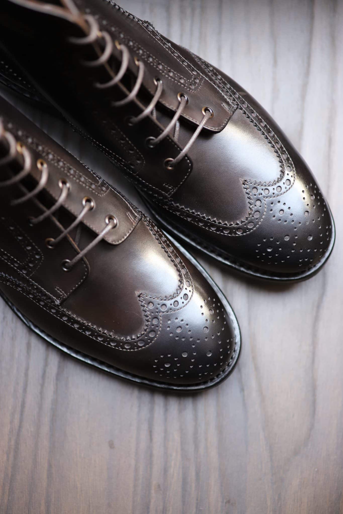 Malfroid Brogue-Master boots cuir semelle Dainite
