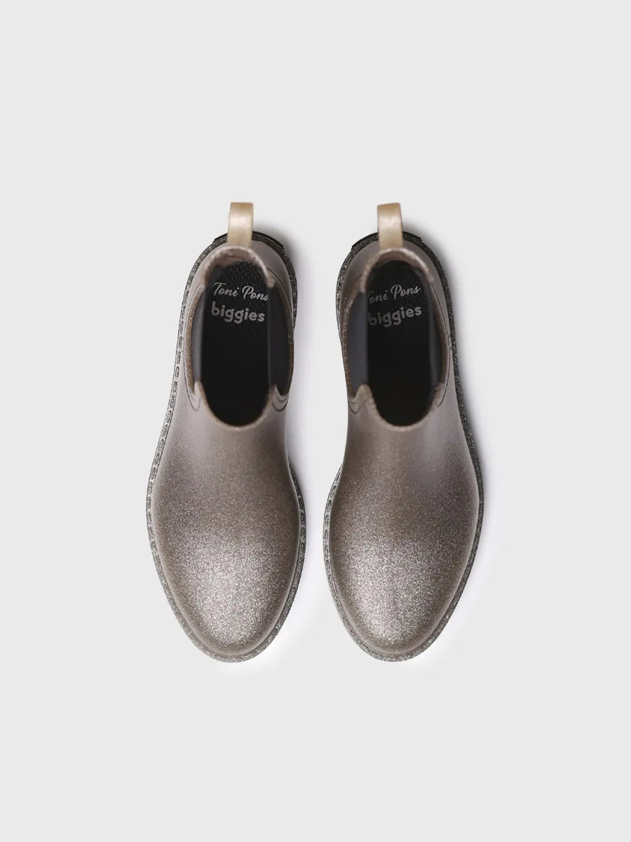Toni Pons Cannes botte de pluie Chelsea dorée