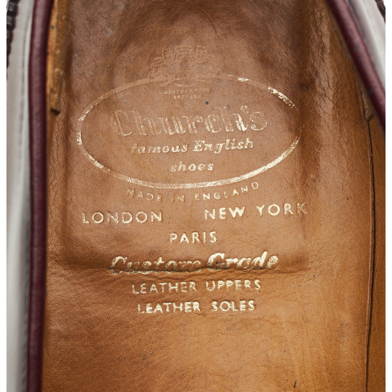Church’s Madison mocassin cuir bordeaux UK 10