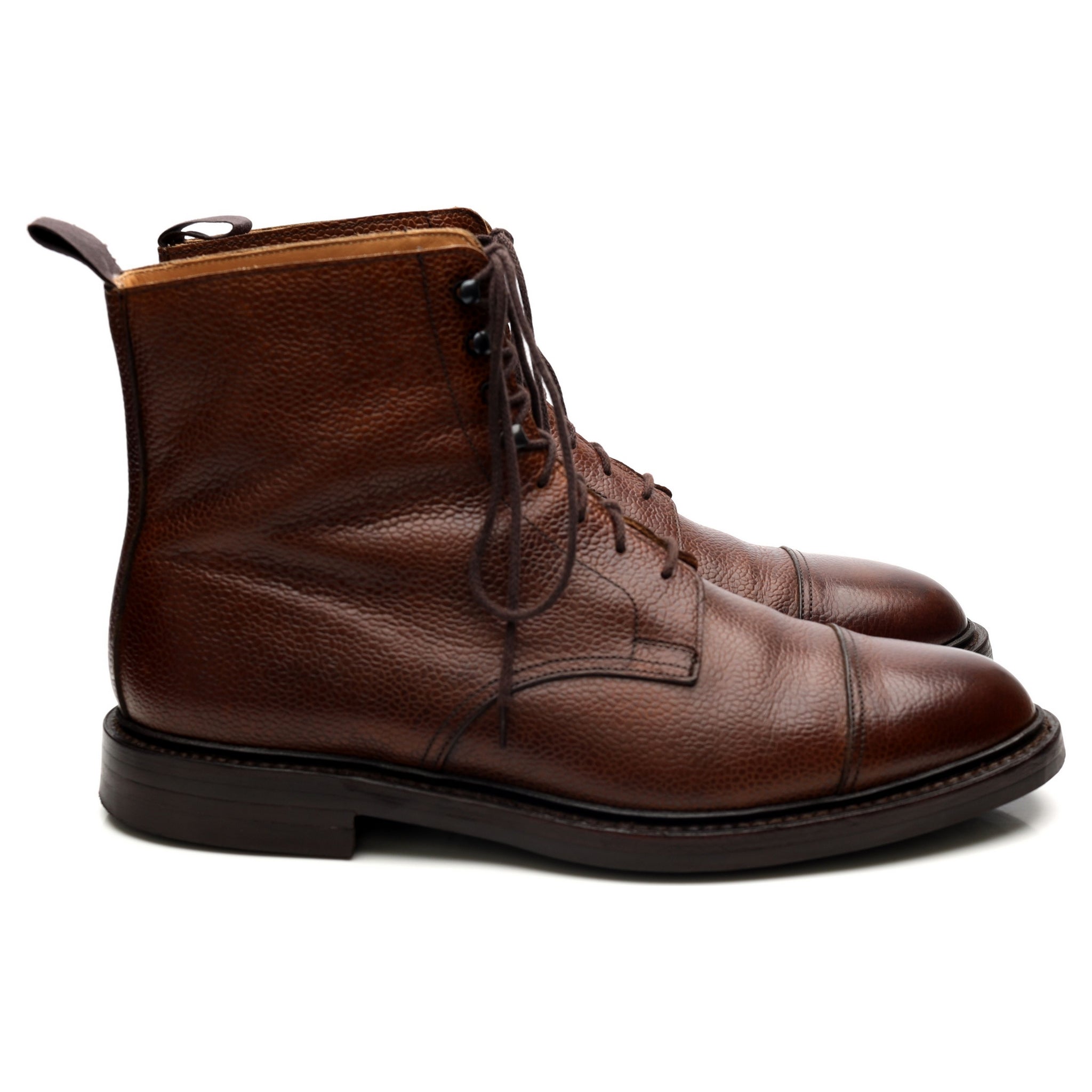 Crockett & Jones Coniston bottes cuir marron UK 9.5 grain écossais