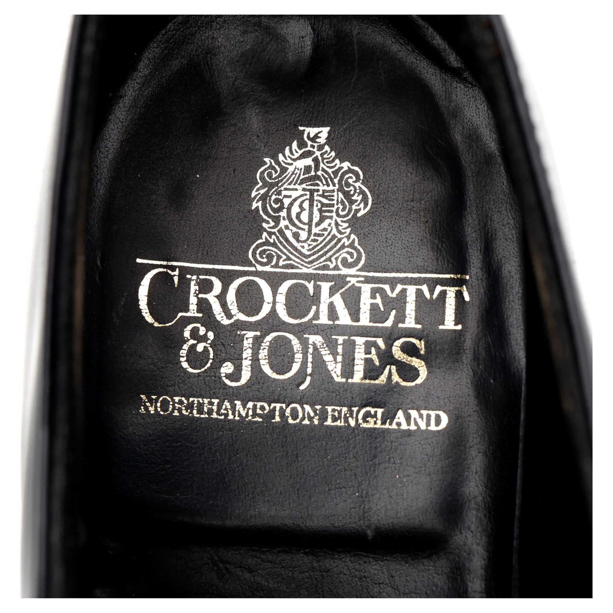 Crockett & Jones Overton richelieu verni noir UK 6.5