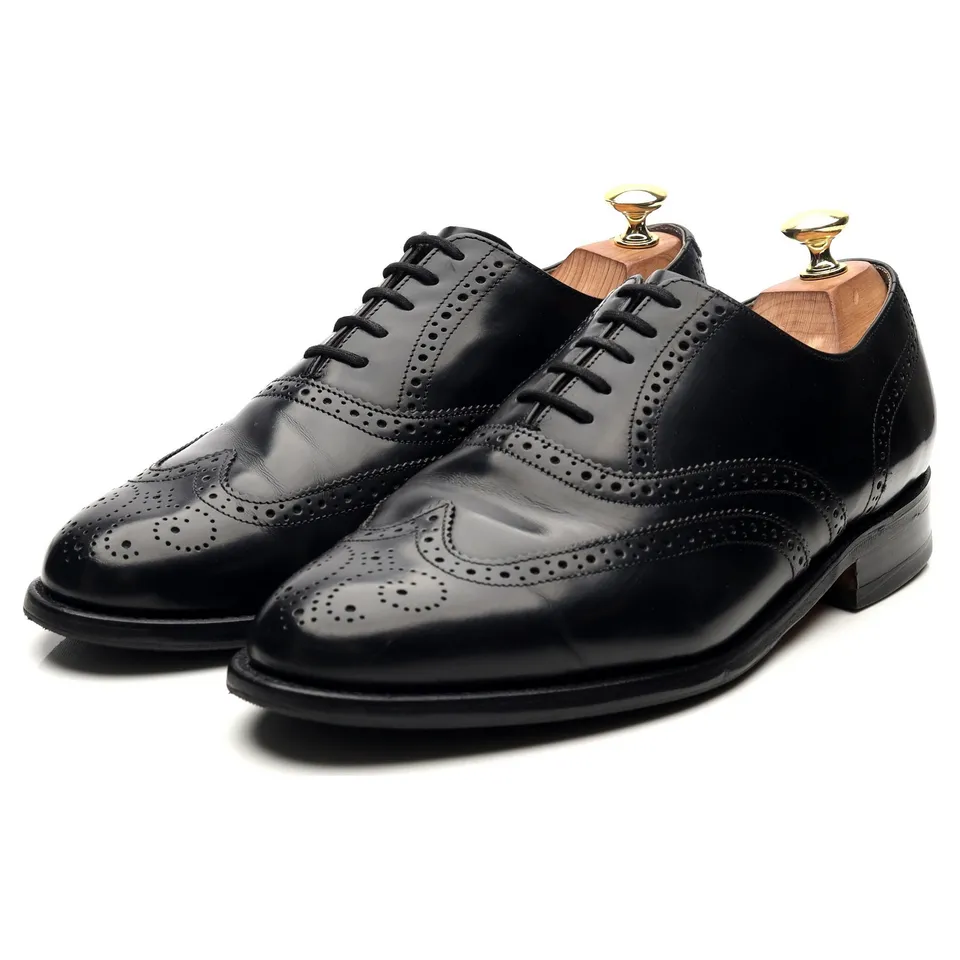 Barker Albert derby cuir noir large 8 UK