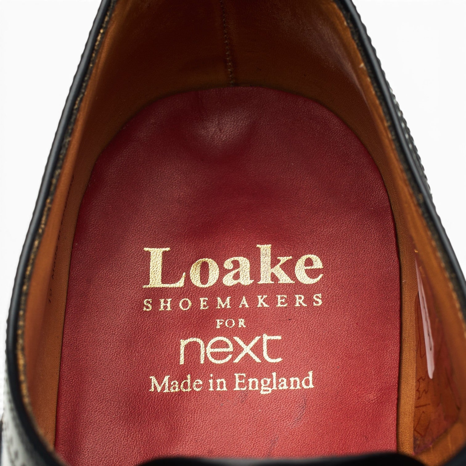 Next derby oxford brogues cuir noir pointure 7