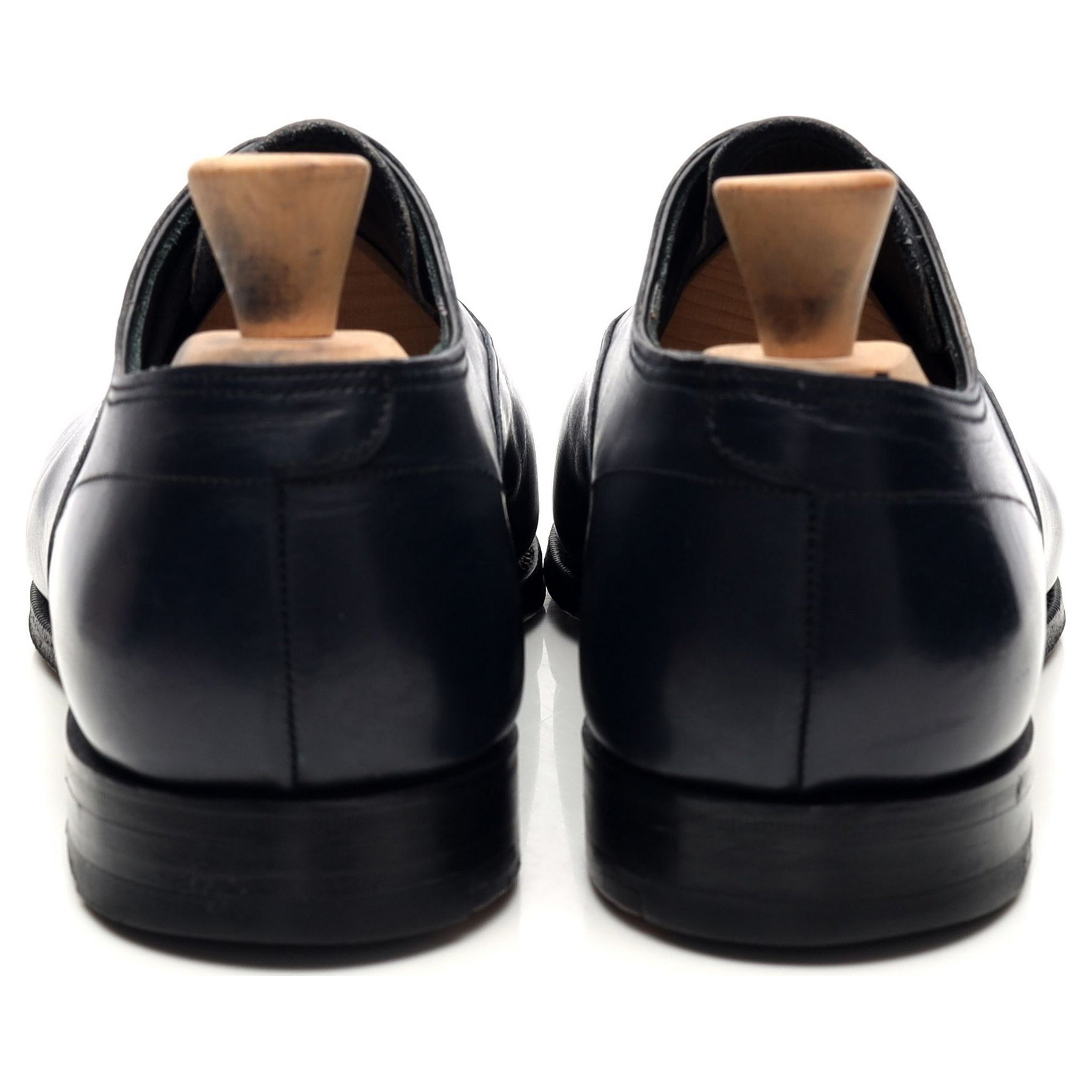 New & Lingwood oxford cuir bleu marine UK 10