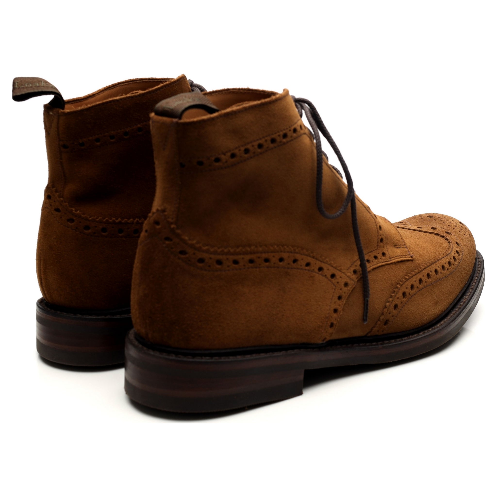 Loake 1880 Bedale bottines UK 11 G daim marron brogue