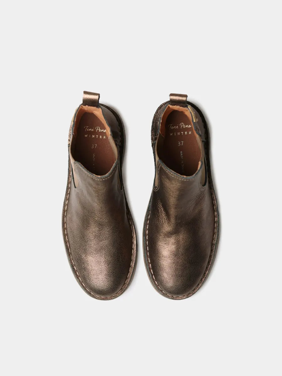 Toni Pons Isa-AT bottines femme cuir métallisé