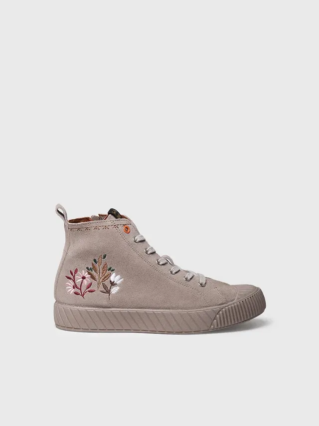 Toni Pons Gia-SF basket montante femme daim fleurs